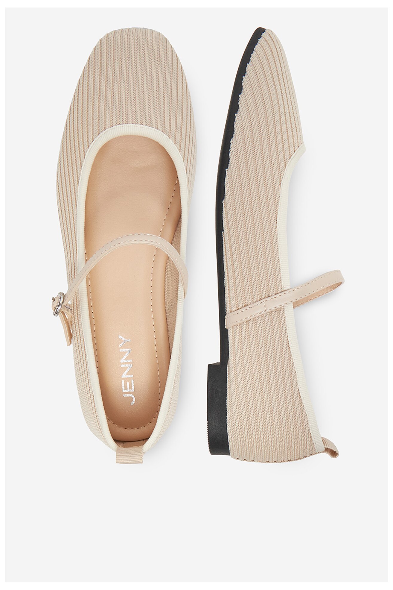 Baleriny Jenny WFA3548-3 Beżowy