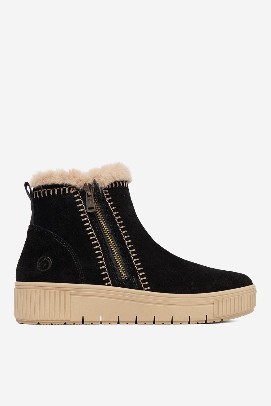 
                Remonte - Botki zamszowe ocieplane - 2230085549820