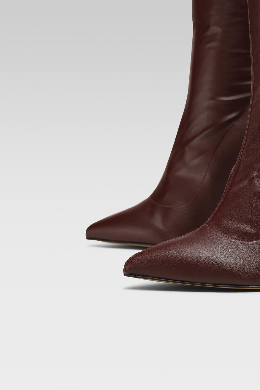 RAGE AGE - Kozaki bordowe - 2230032349107