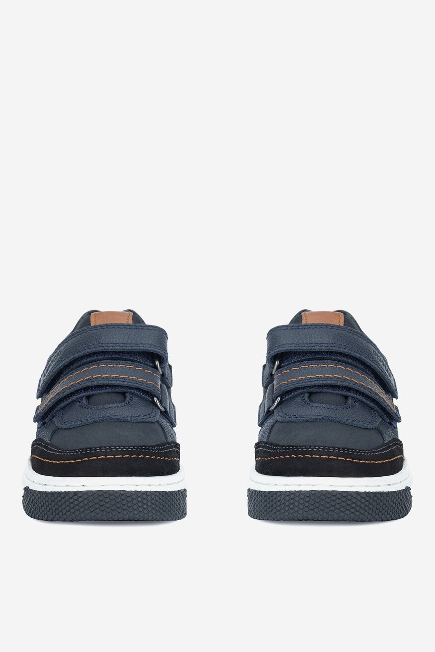 Lasocki Kids - Sneakersy skórzane na rzepy - 5905588733386