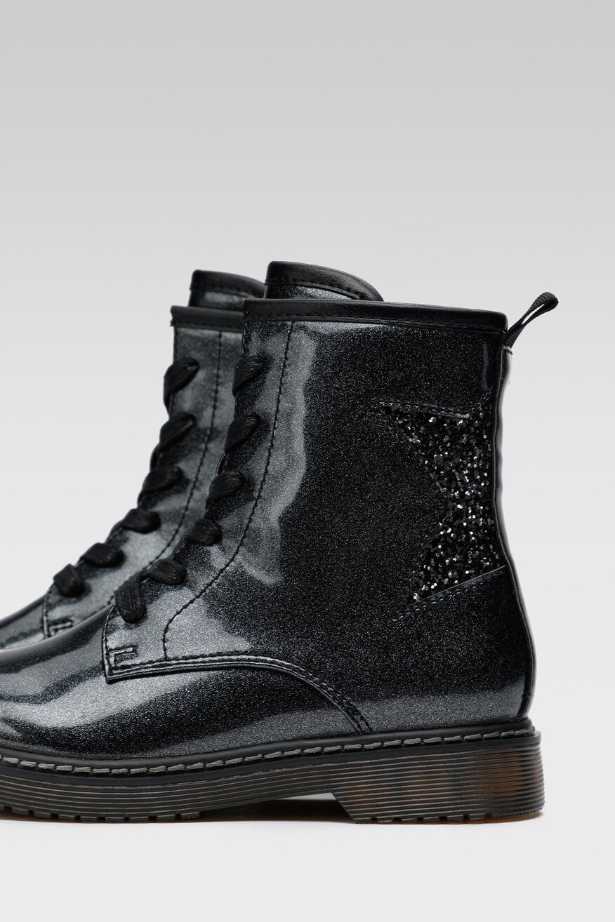 
                Nelli Blu - Trzewiki ocieplane z brokatem - 5904862074290