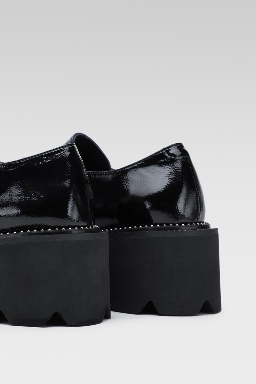 
                Badura - Skórzane półbuty czarne - 5903698830506