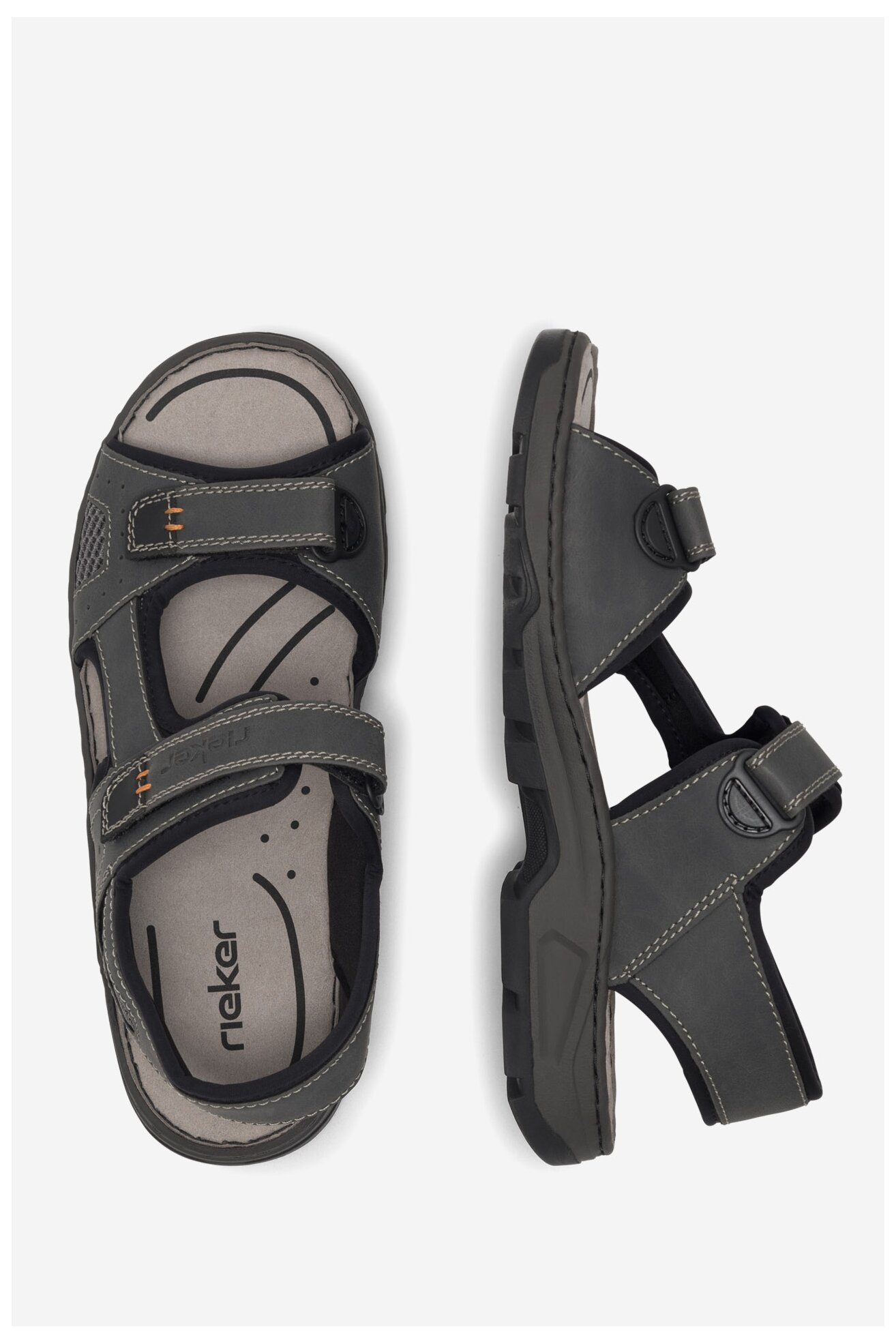 Sandały Rieker 26156-47 Szary