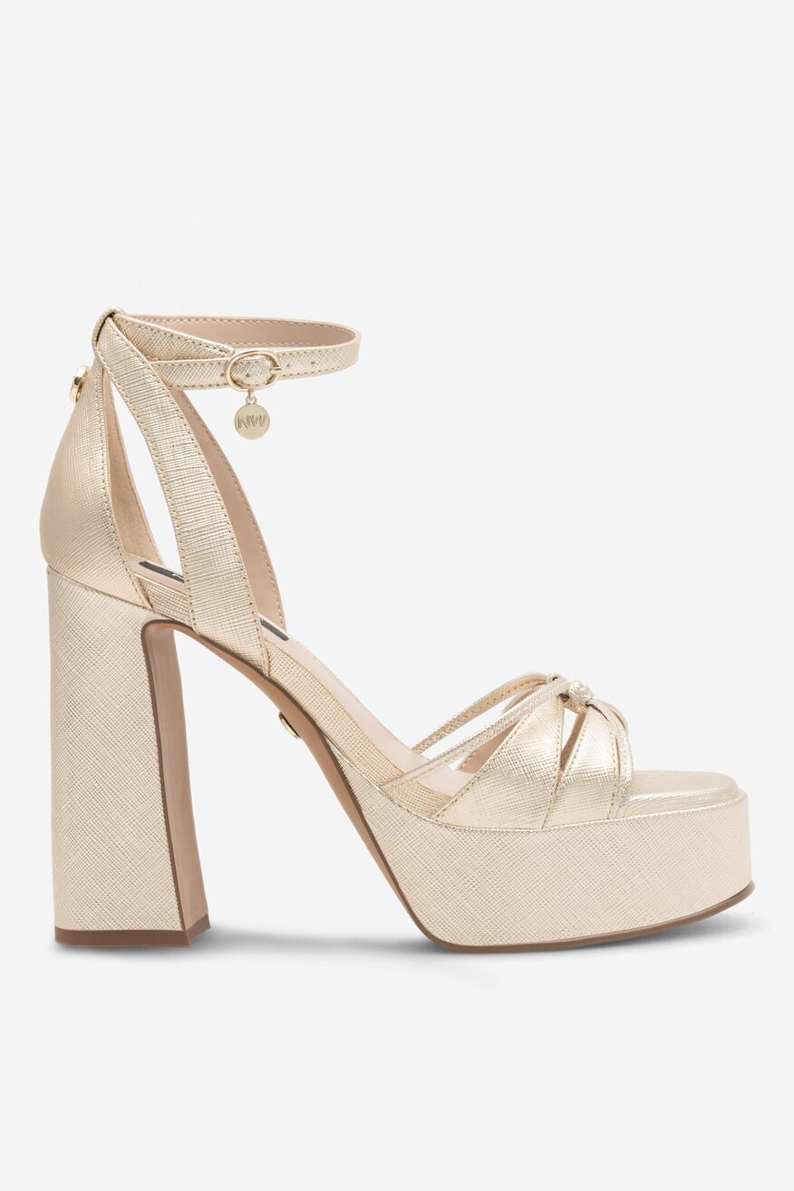アクセサリー NEEDS Sandały NINE WEST AAHIDA ZL23002CC Złoty - CCC.eu