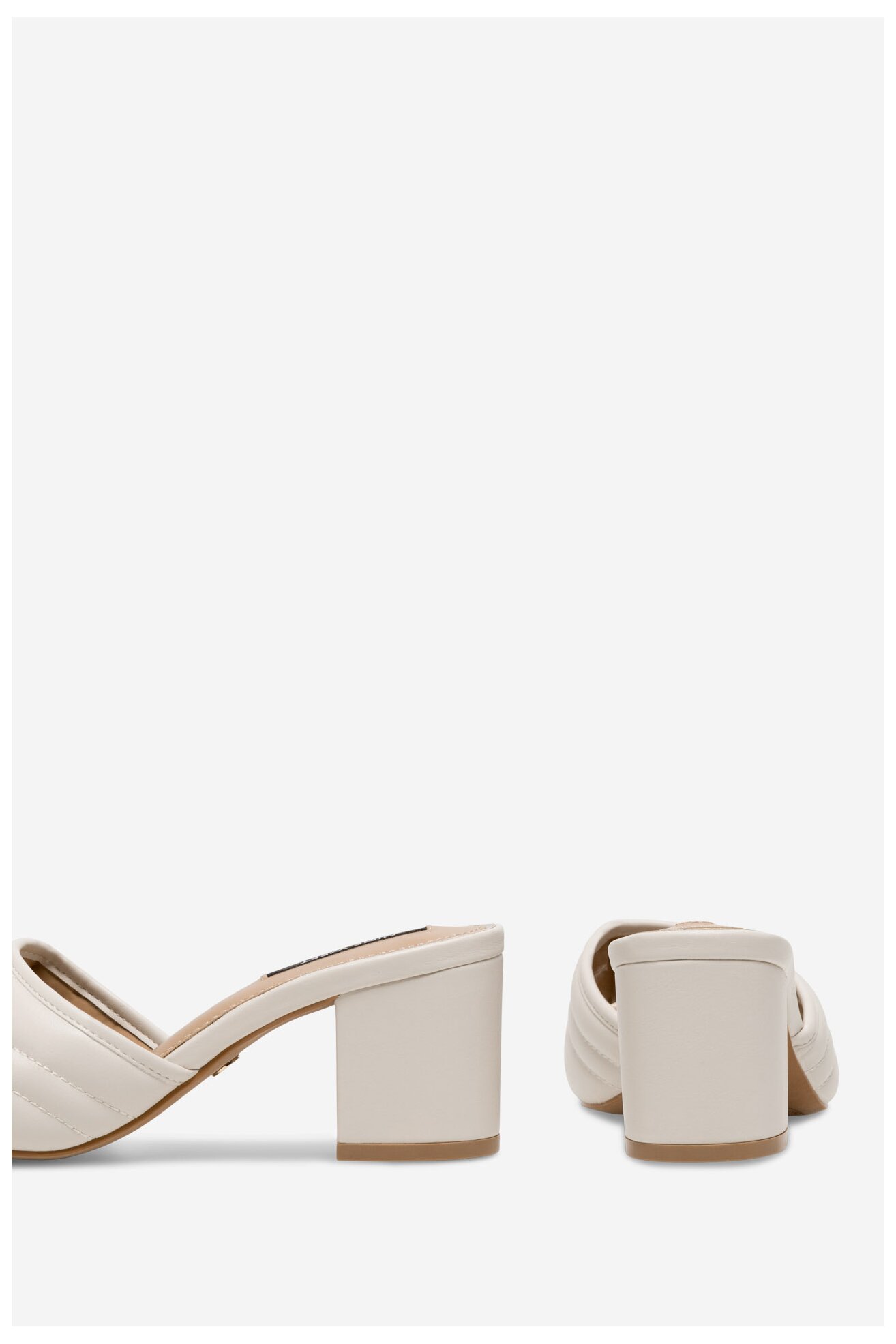 Pantofle NINE WEST 123AL0687 BÍLÁ