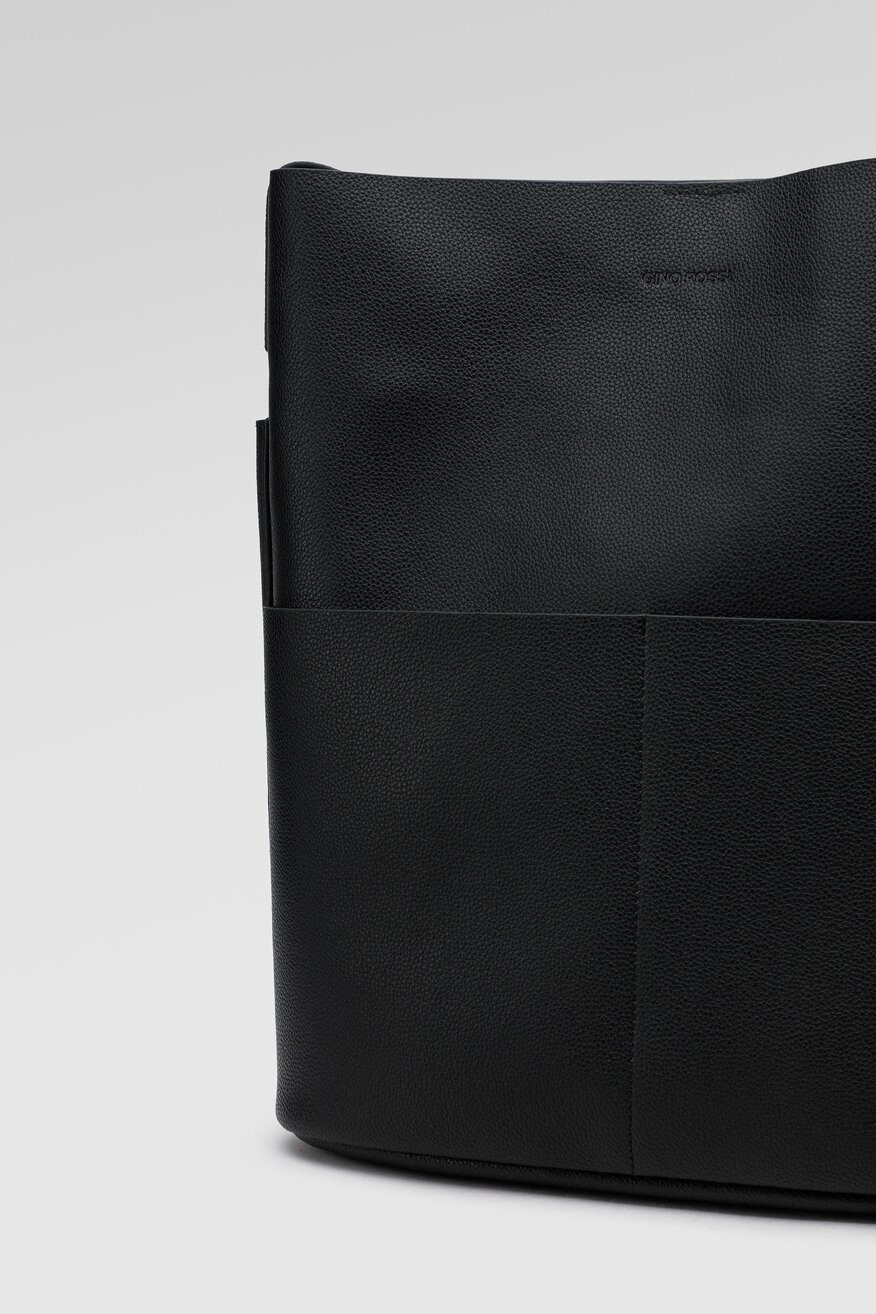 
                Gino Rossi - Torebka skórzana czarna - 5904862397047