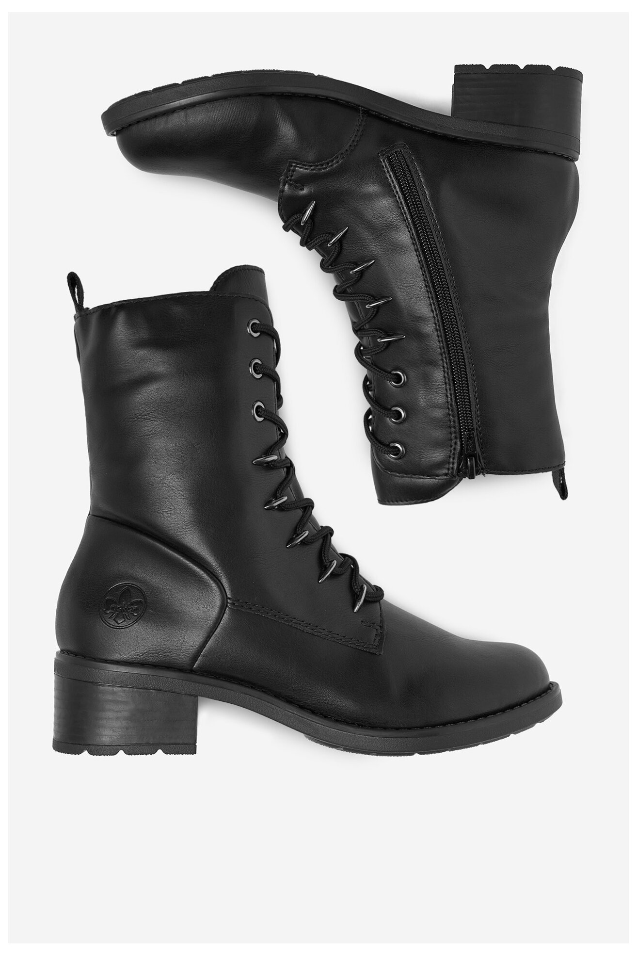 Duboke cipele Rieker 75430-00 CRNA