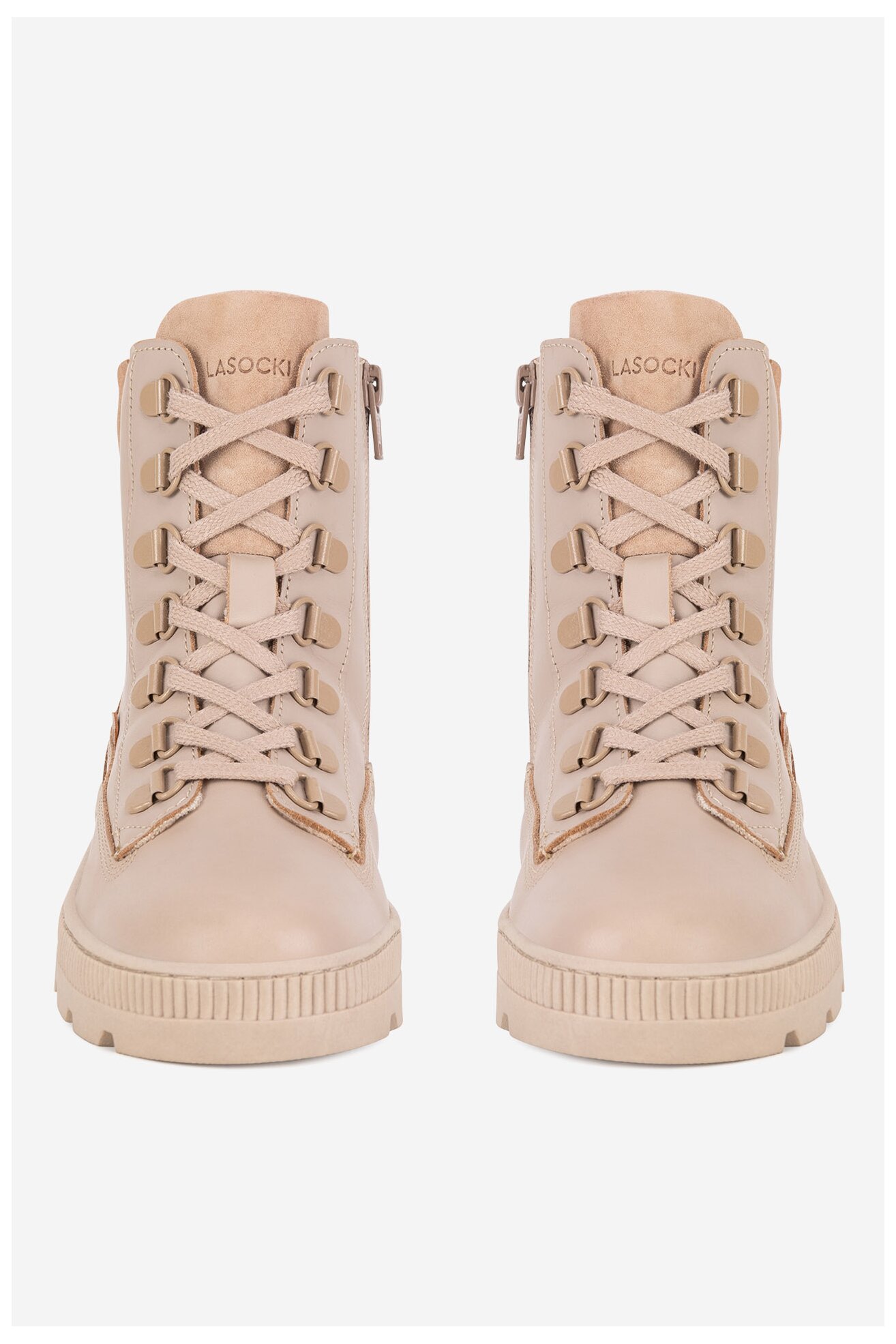 Šněrovací vyšší obuv Lasocki Young PUSZAN CI12-PUSZAN-10 BÉŽOVÁ