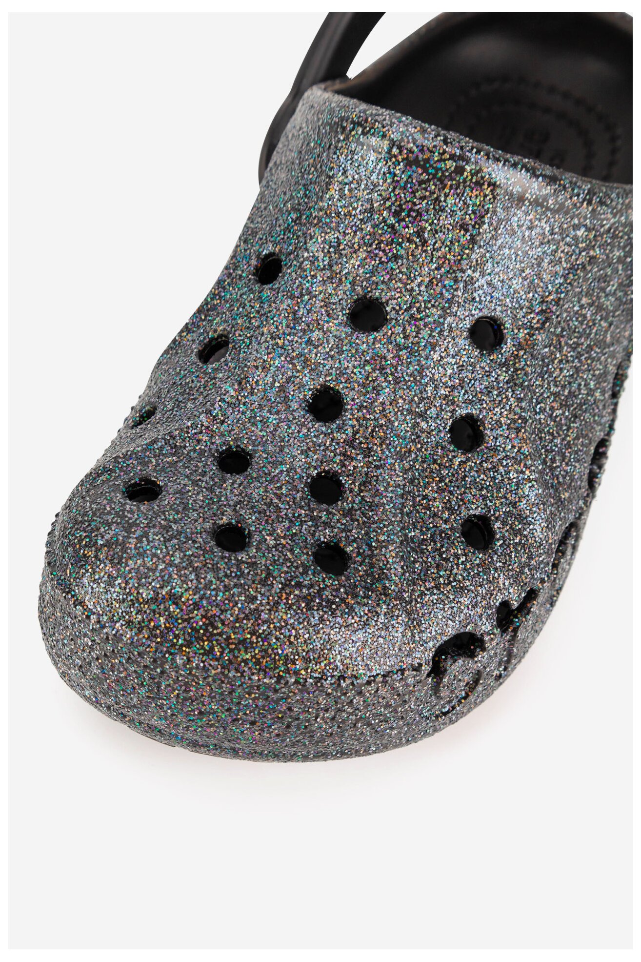Klapki basenowe Crocs BAYA GLITTER CLOG 207015-0C4 Czarny