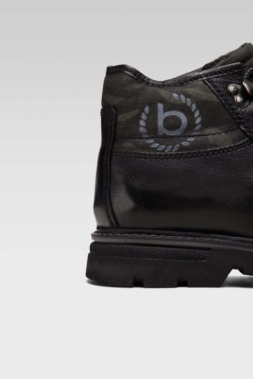 
                Bugatti - Skórzane trzewiki czarne - 5903698932187