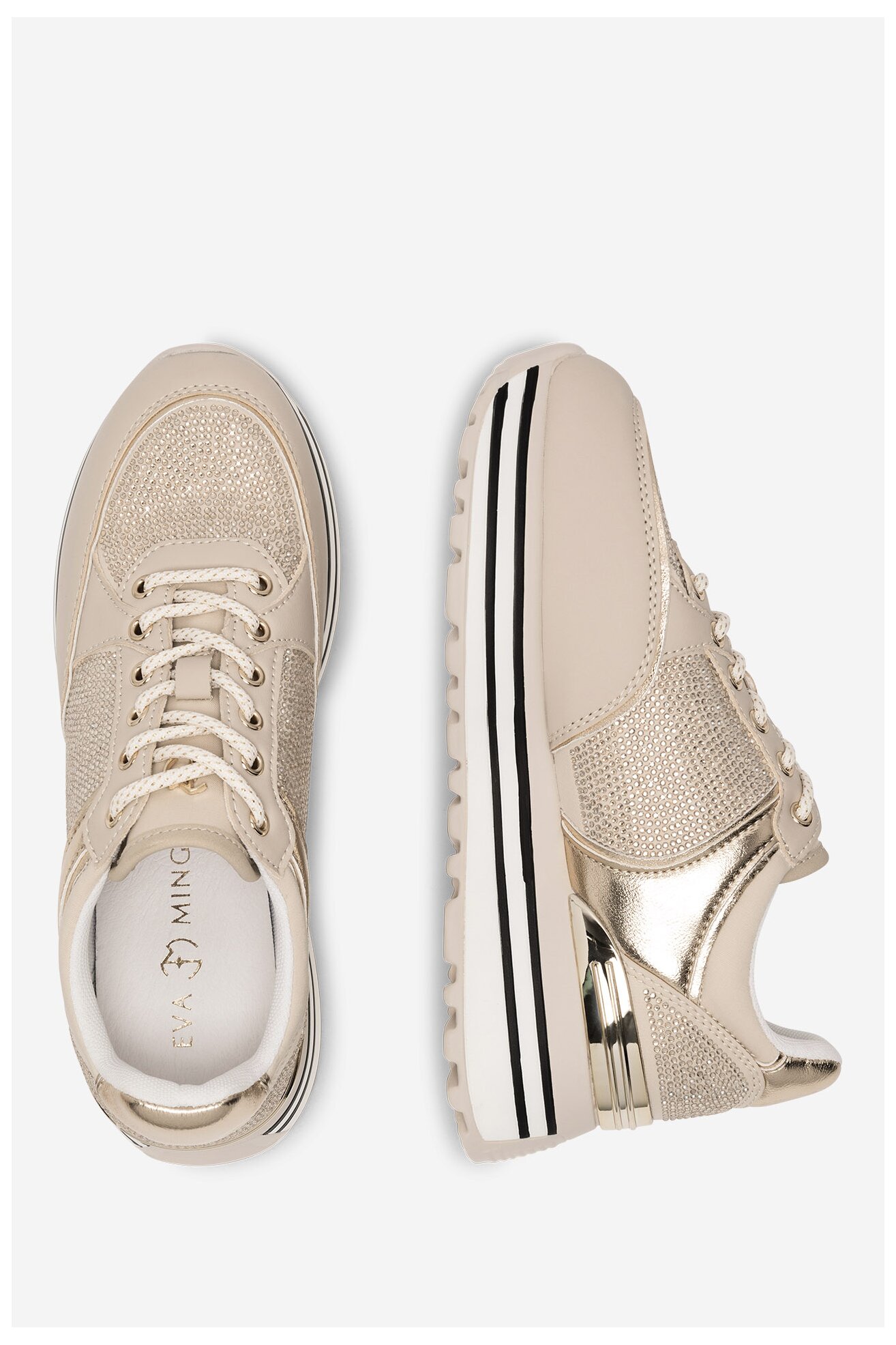 Кросівки EVA MINGE WYL3795-1 ЗОЛОТИЙ