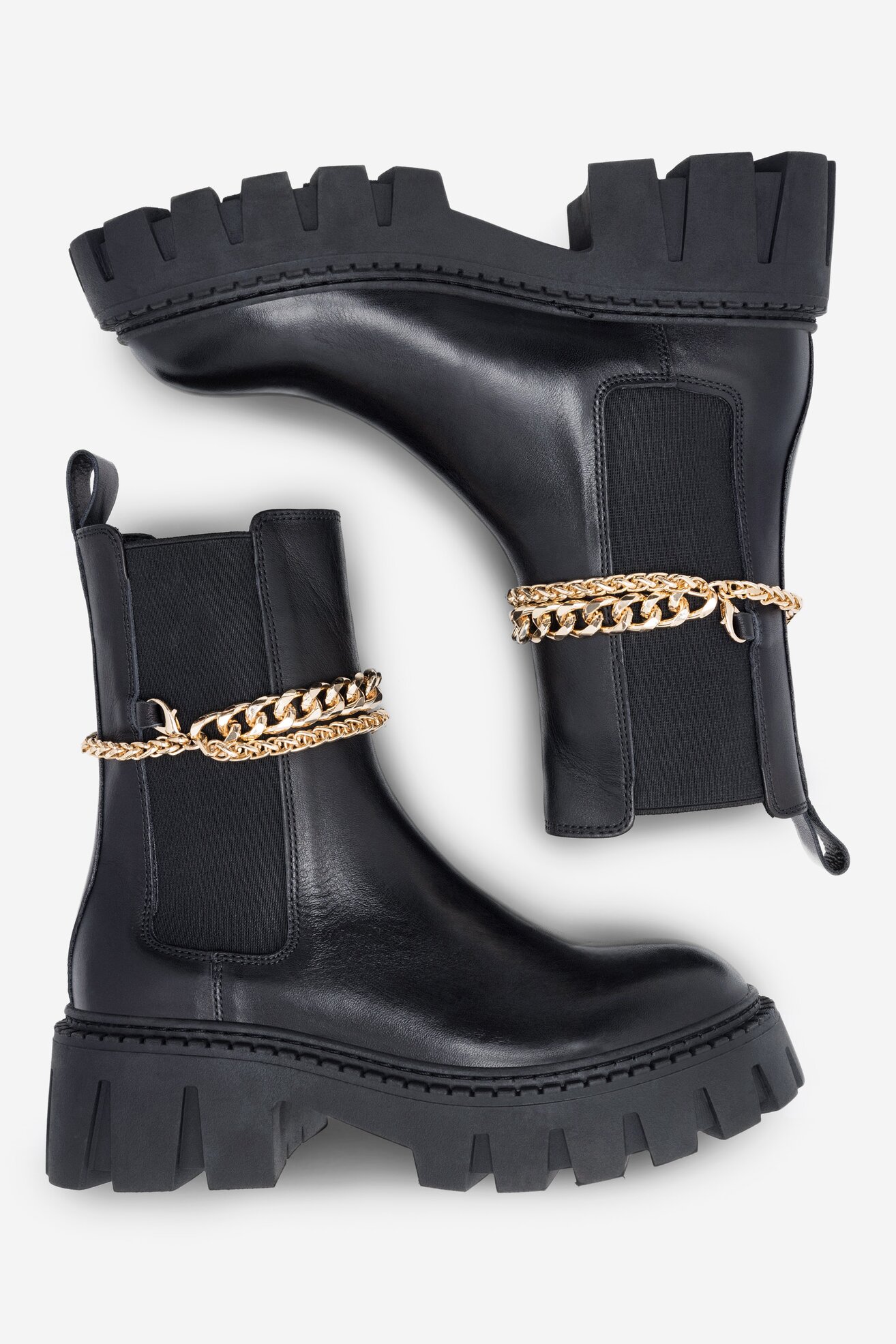 Ghete EVA MINGE GANDRA-8320-01-3 NEGRU