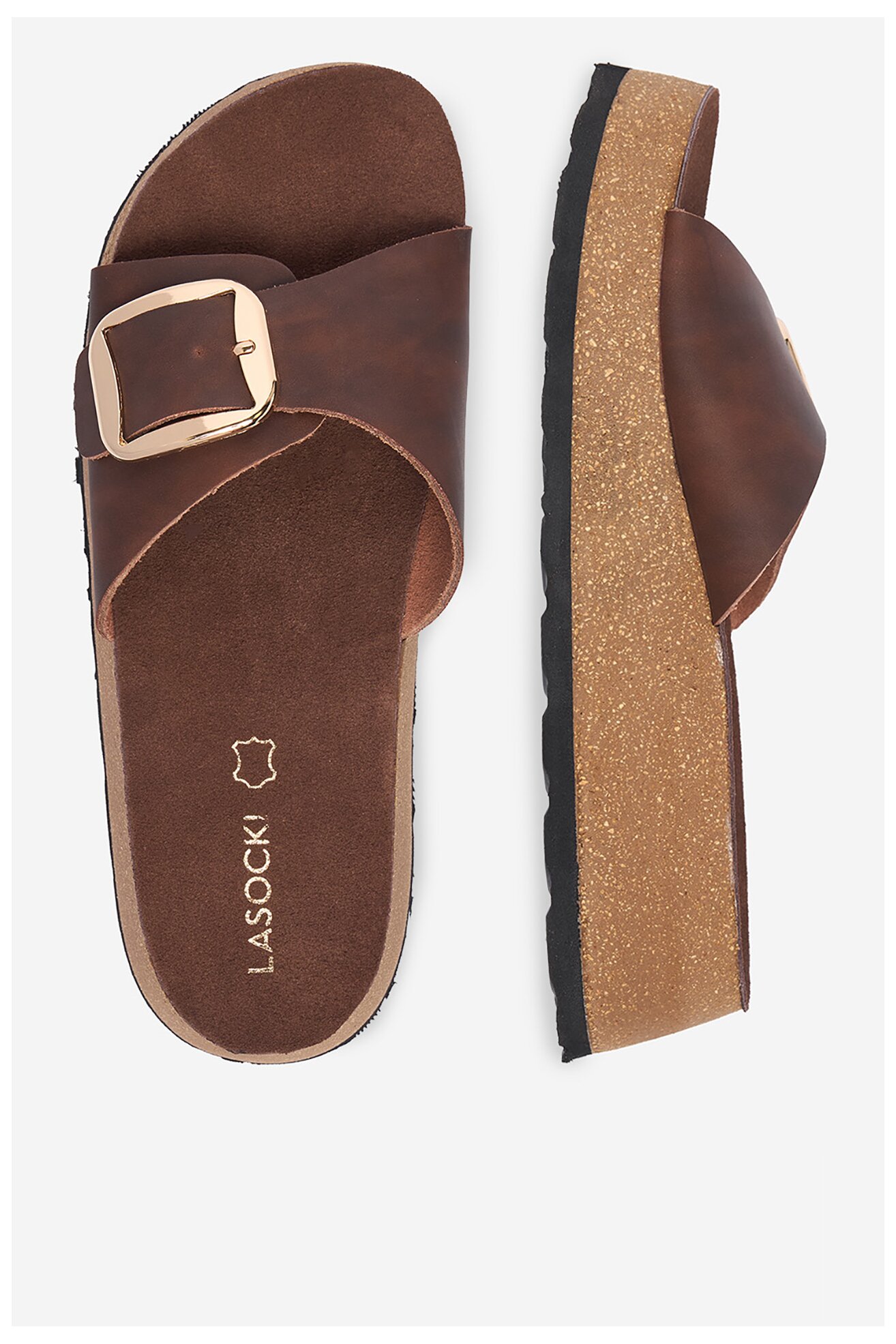 Klapki Lasocki CEO-W24Q19601-01 Brązowy ciemny