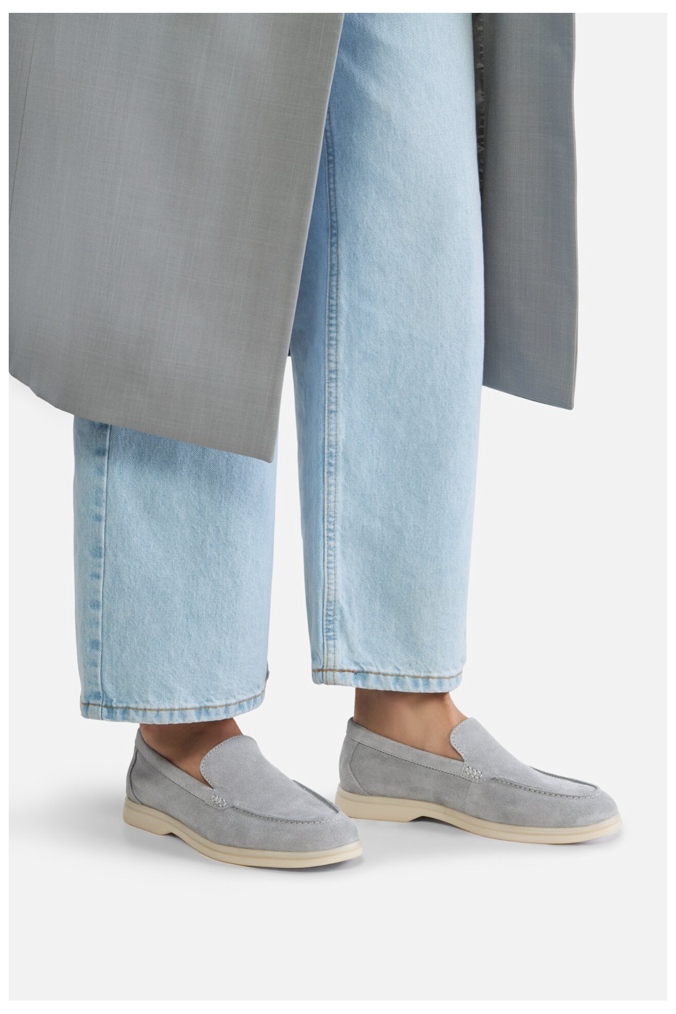 Mokasyn Gino Rossi LORELLA 26220 Szary jasny