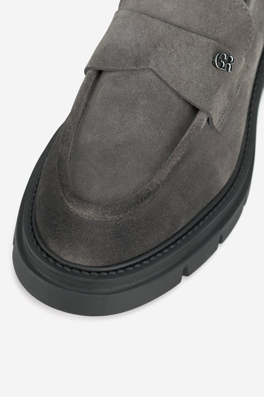 Gino Rossi - Loafersy zamszowe - 5905588856184