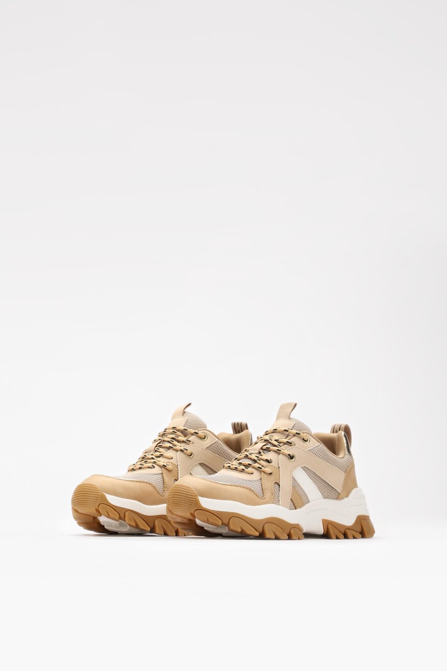 
                Jenny Fairy - Półbuty beżowe sznurowane - 5903698159270