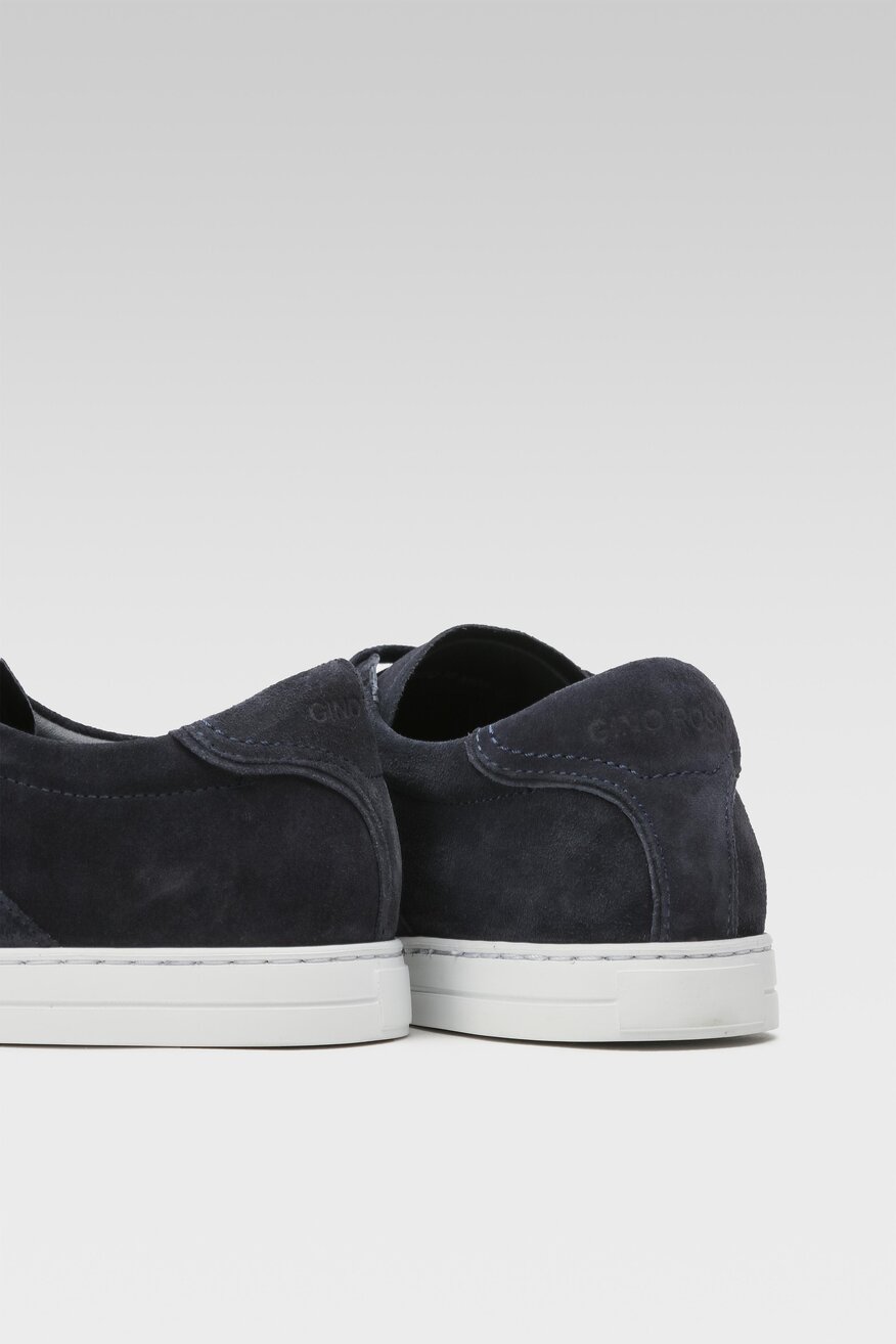 
                Gino Rossi - Skórzane półbuty granatowe - 5904862838755