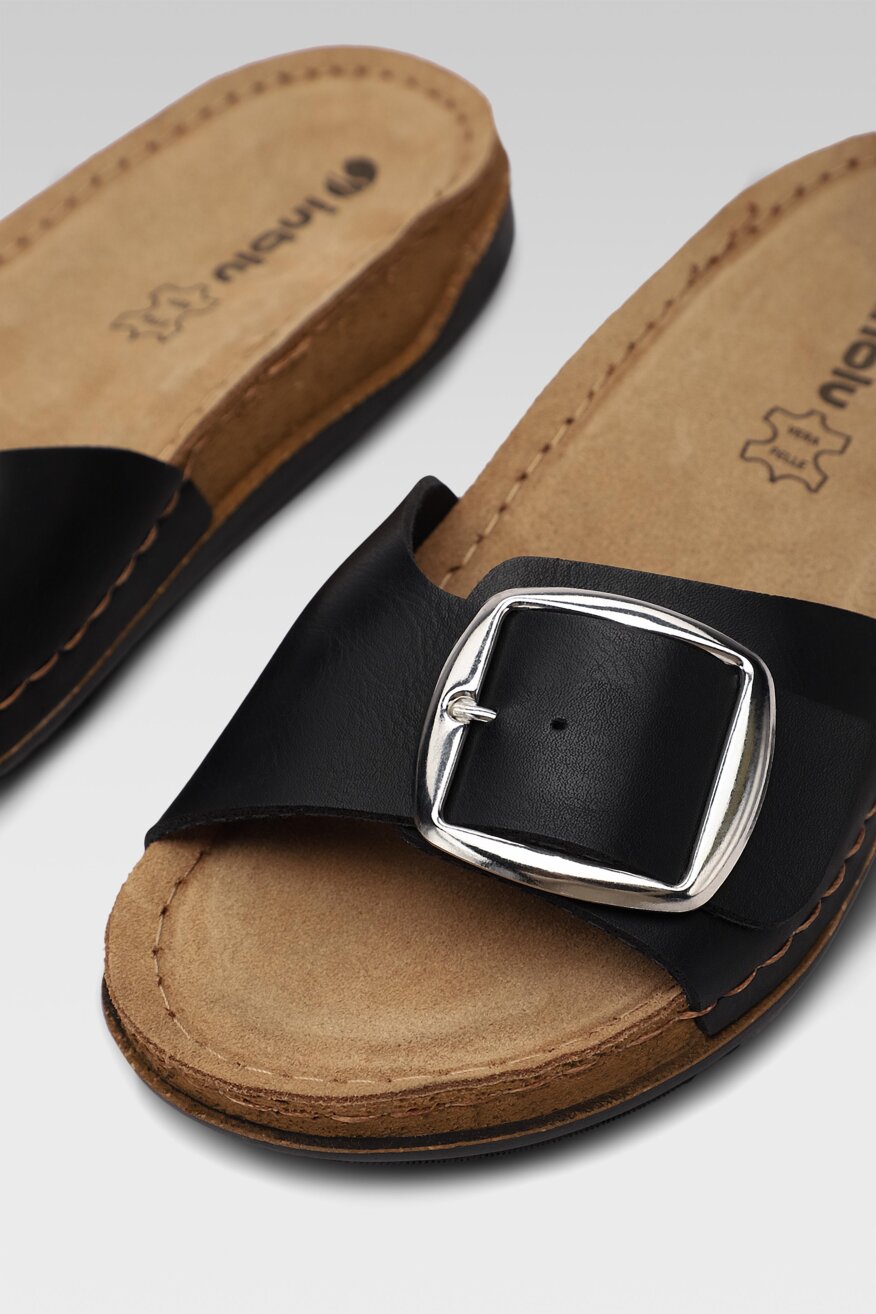 Inblu - Klapki czarne - 5903698500522