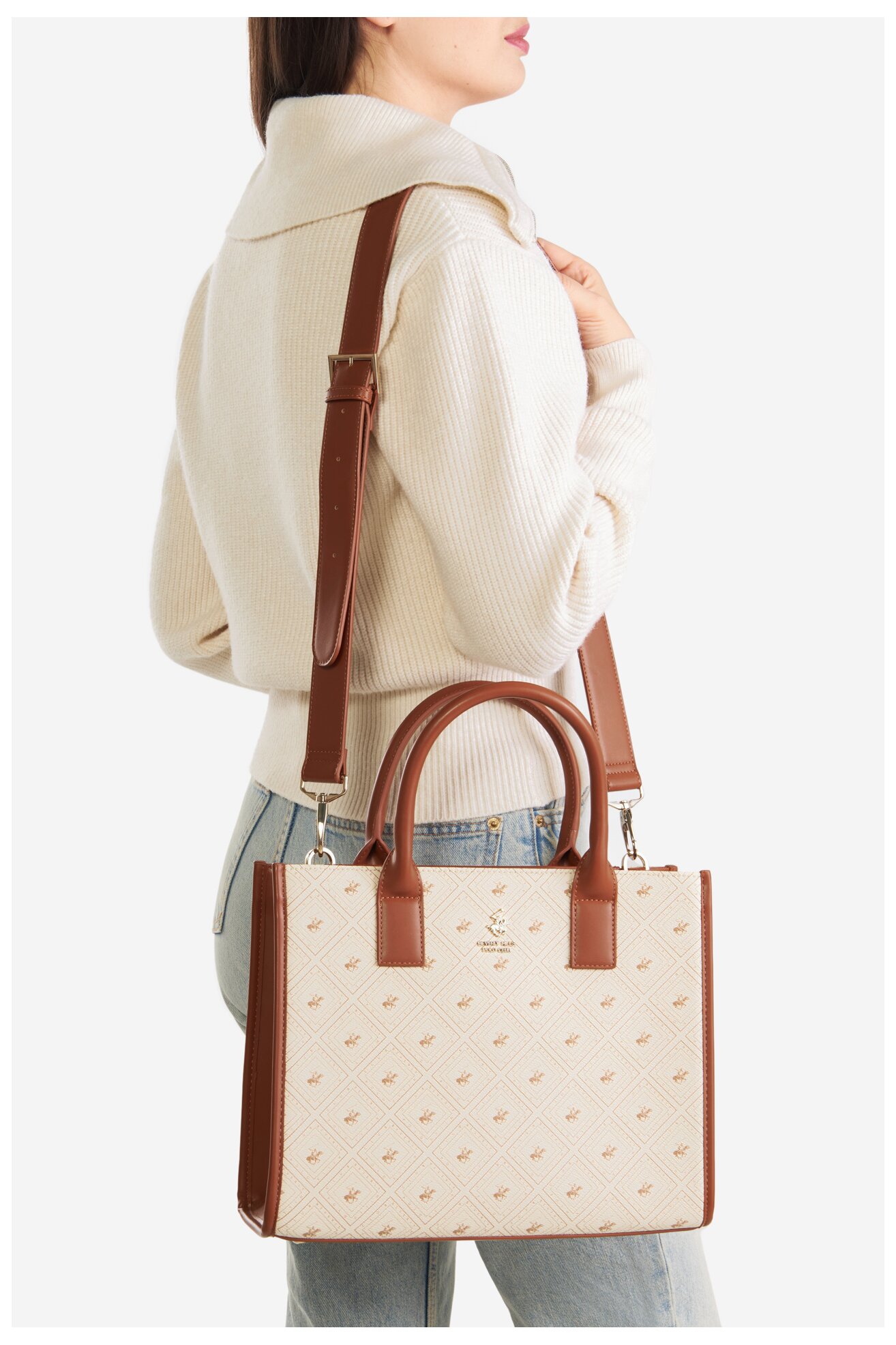 Torebka Beverly Hills Polo Club BHPC-S-004-07 Beżowy