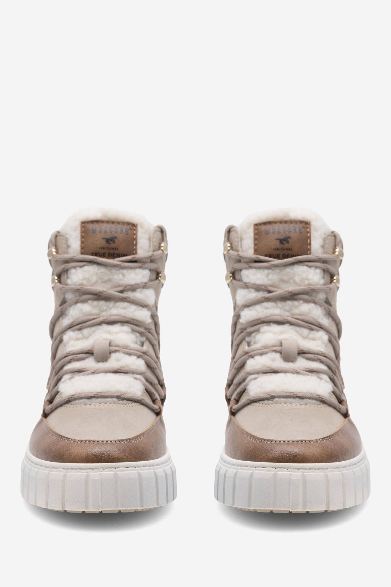 Trzewiki Mustang 1446-601 Beżowy