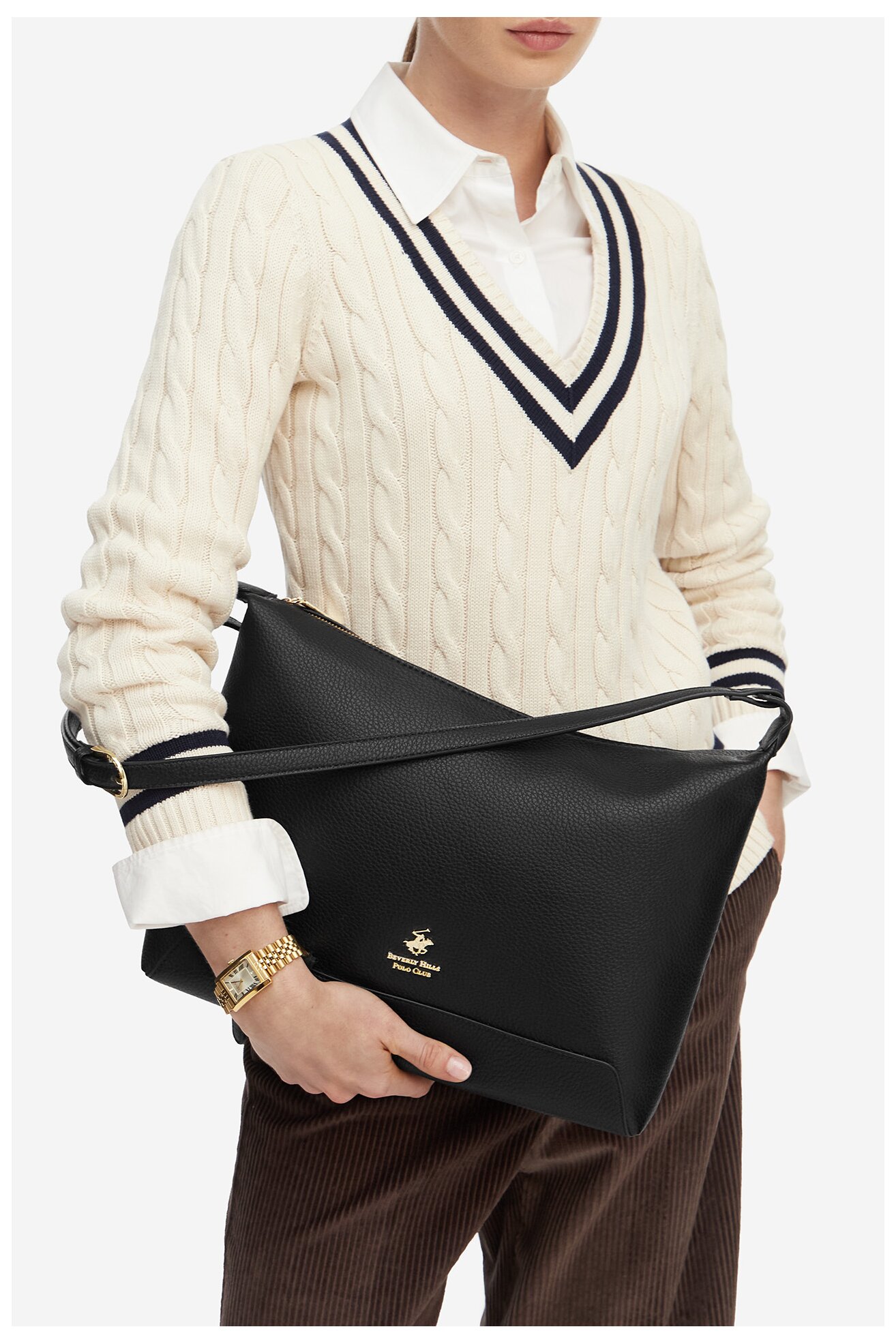 Torebka Beverly Hills Polo Club CEO-BHPC-L-005-10 Czarny