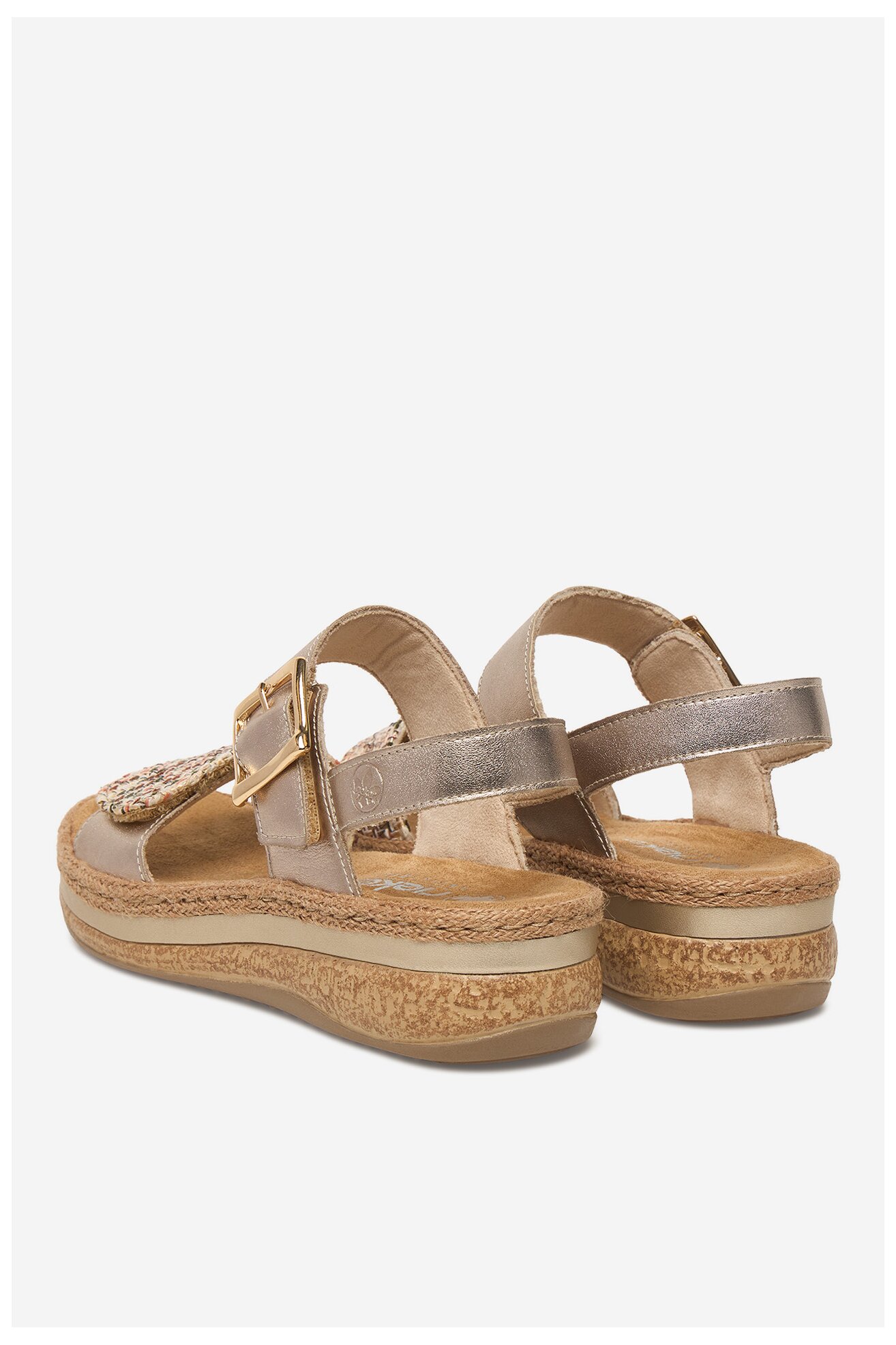 Sandały Rieker CEO-V0951-90 Złoty