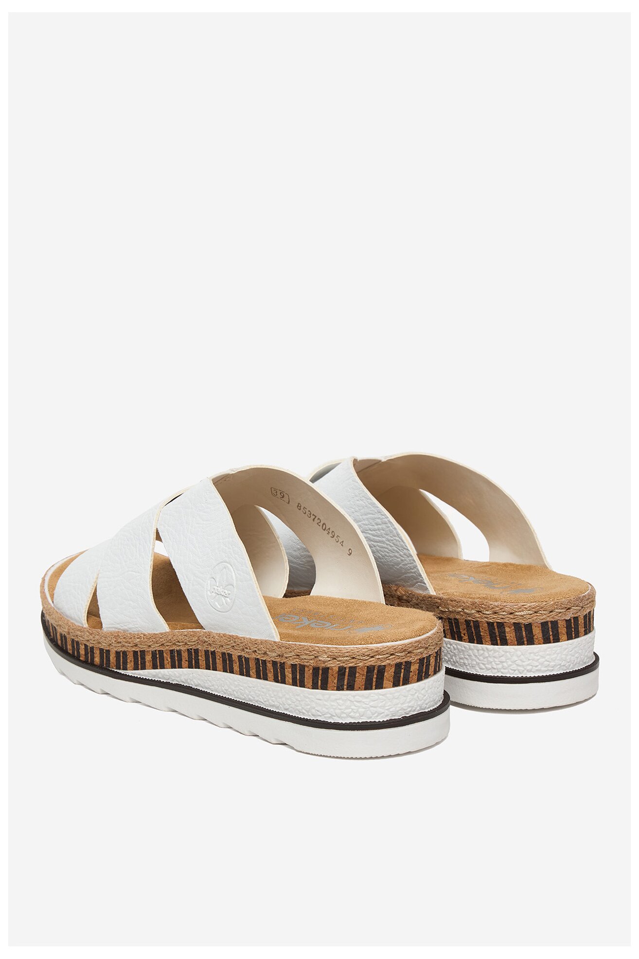 Klapki Rieker CEO-V7989-80 Biały