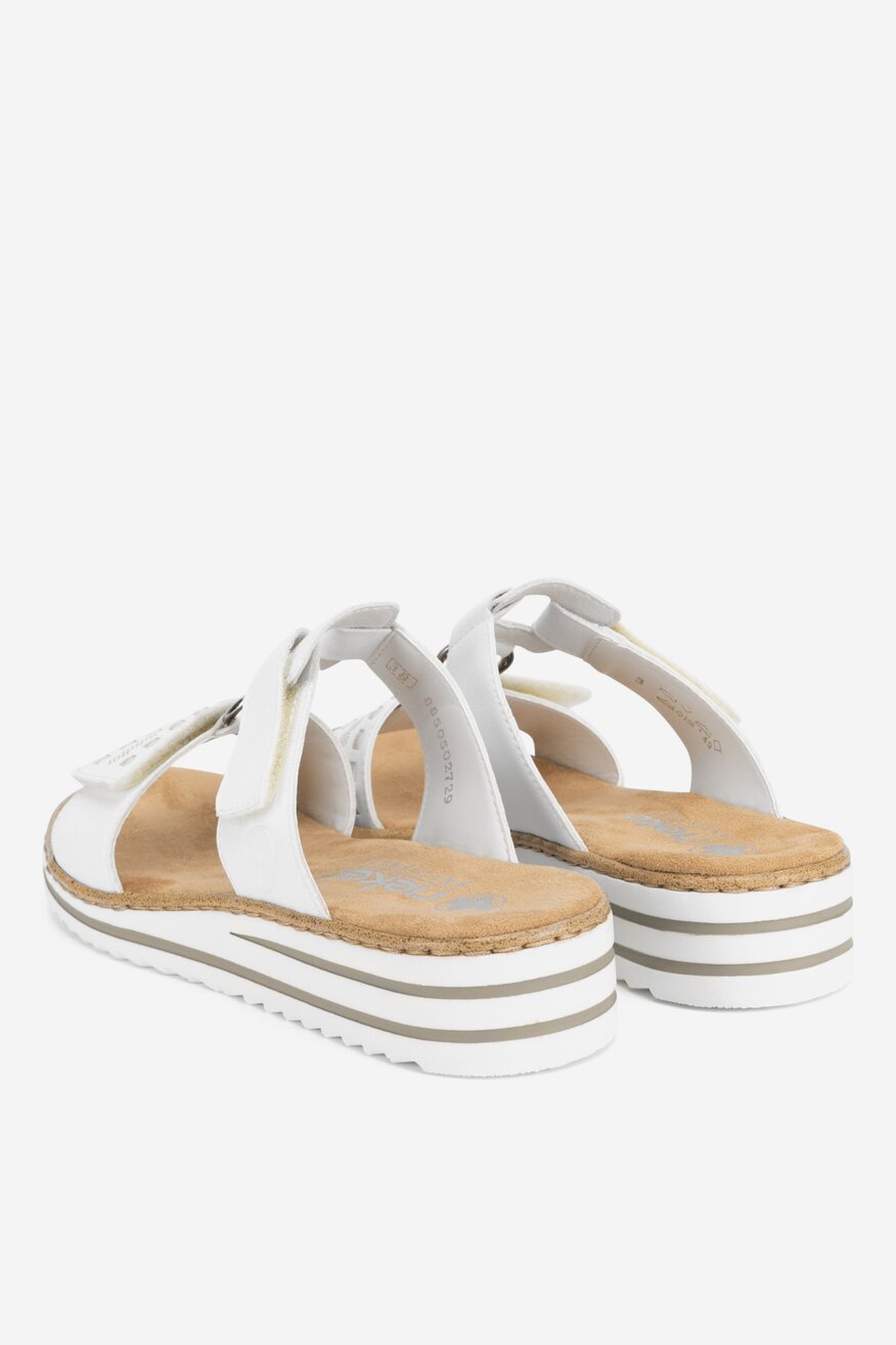 Rieker - Klapki na koturnie - 2230056228976