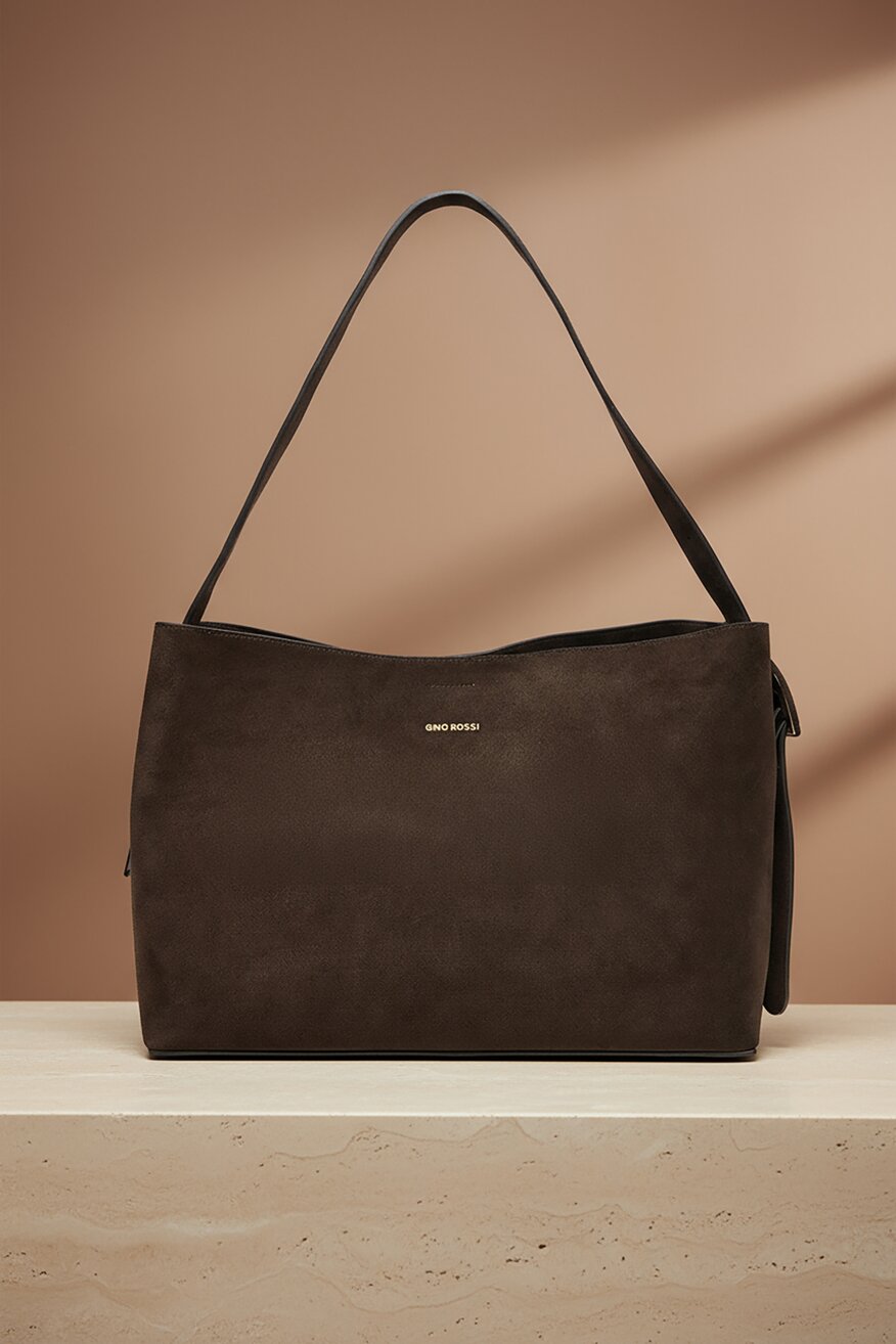 Дамска чанта Gino Rossi КАФЯВ - 5906751377154