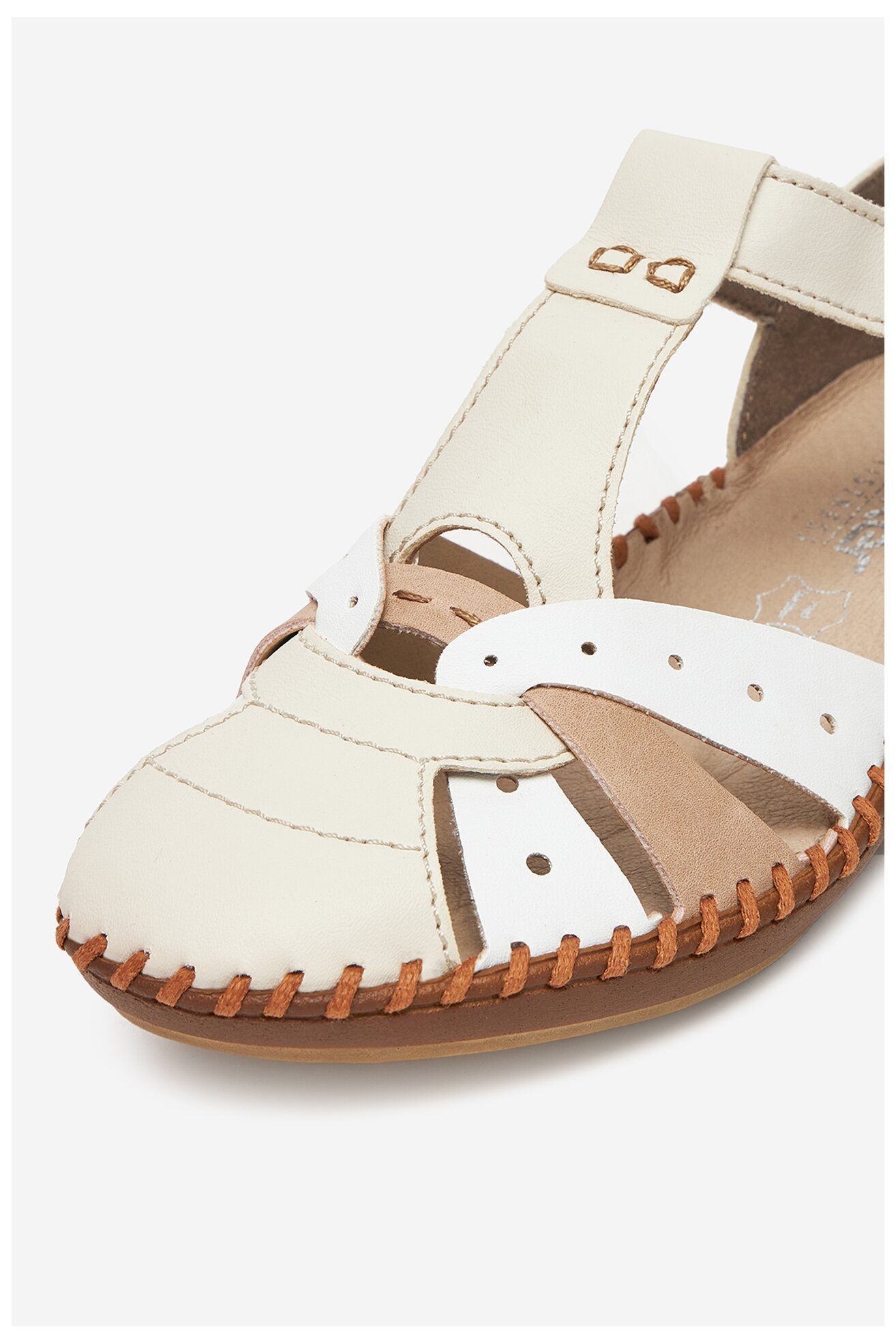 Сандали Rieker M1655-61 СЛОНОВА КОСТ