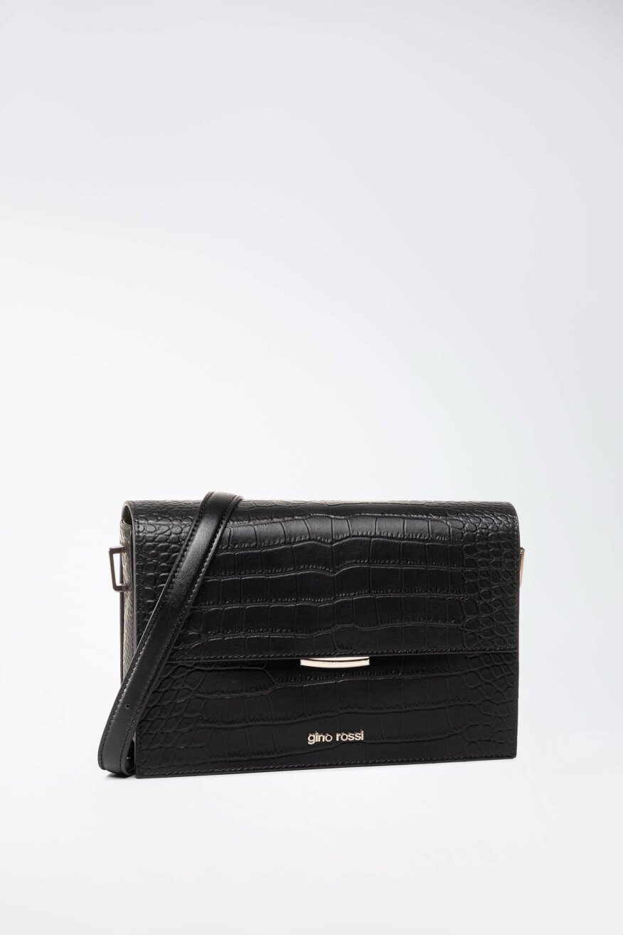 
                Gino Rossi - Torebka skórzana ze zwierzęcym motywem - 5903419602825