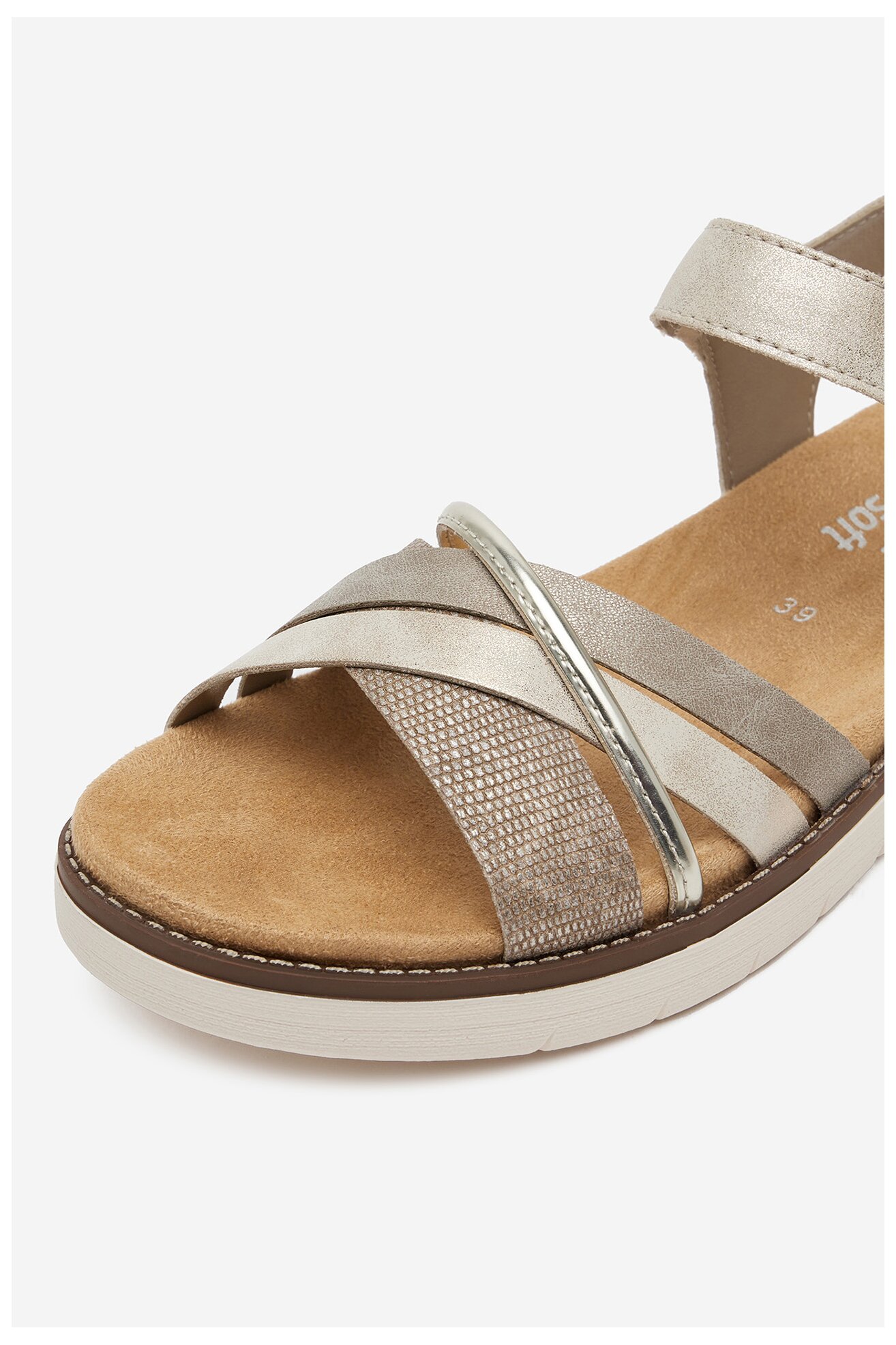 Sandały Remonte D2058-90 Złoty