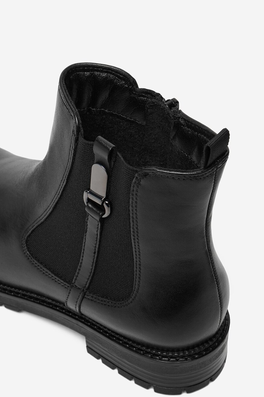 
                Lasocki - Botki skórzane ocieplane - 5906751406021