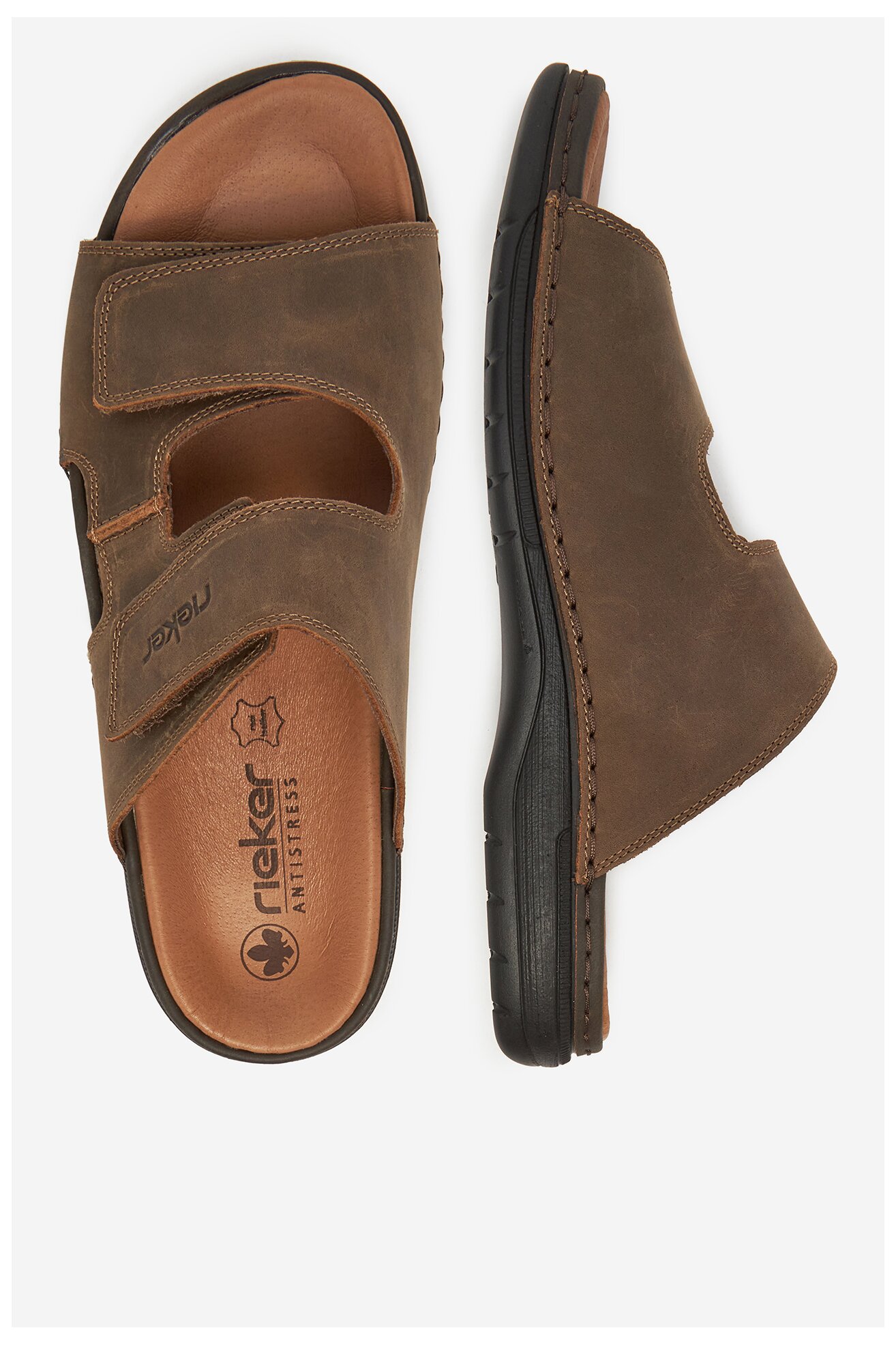 Klapki Rieker CEO-25592-25 Beżowy ciemny