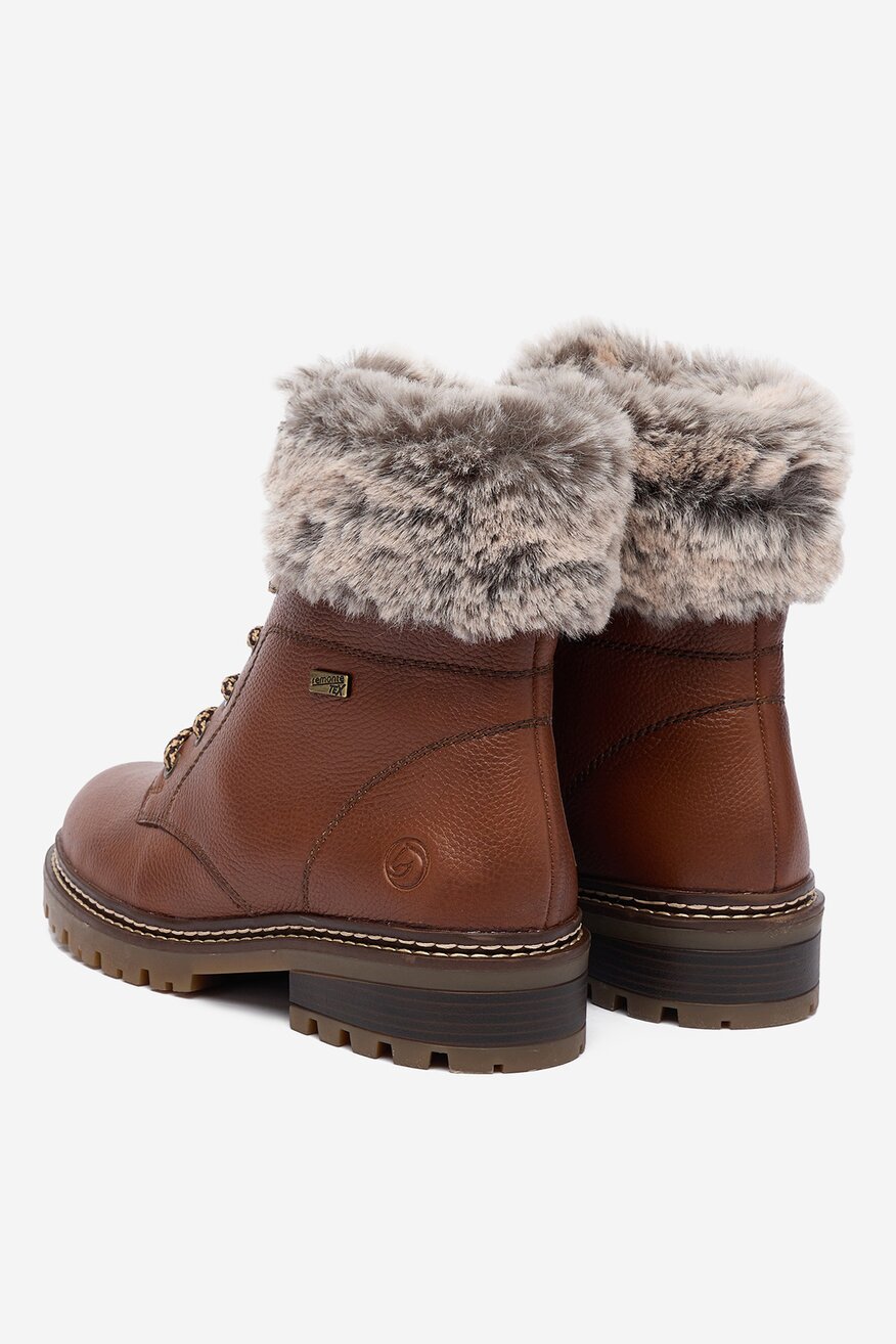 Remonte - Trzewiki skórzane ocieplane - 2230085547420