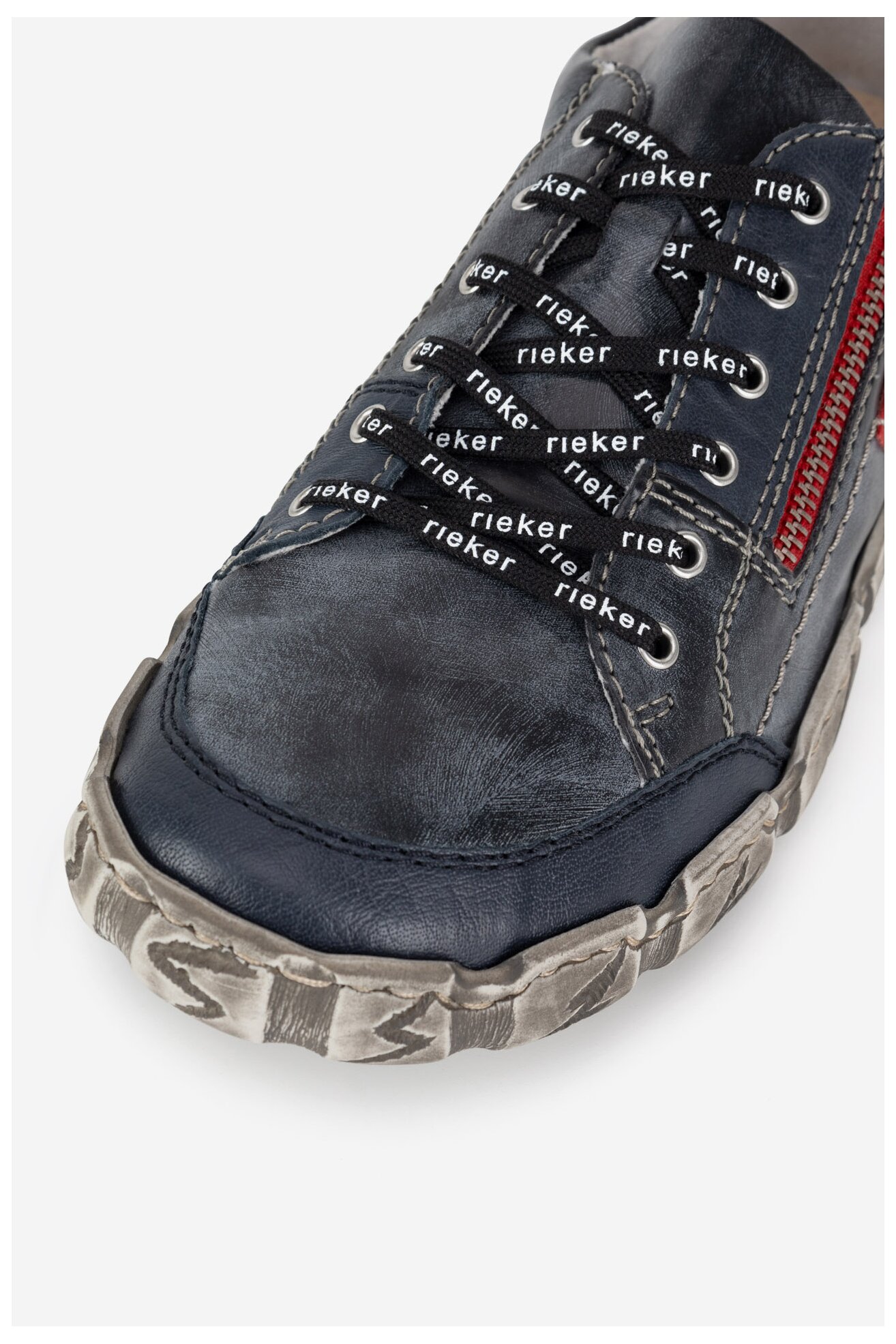 Półbuty Rieker L0302-14 Jeansowy