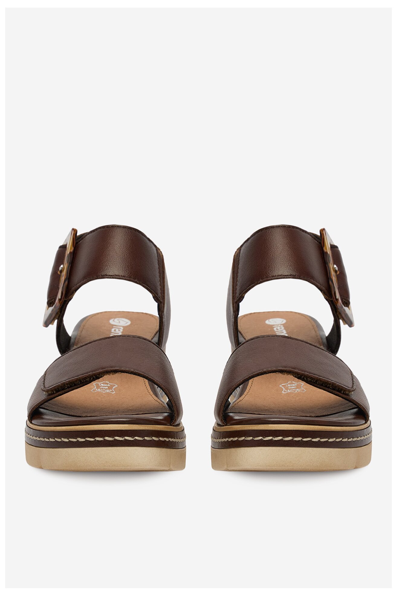 Sandały Remonte CEO-D2L53-25 Brązowy ciemny