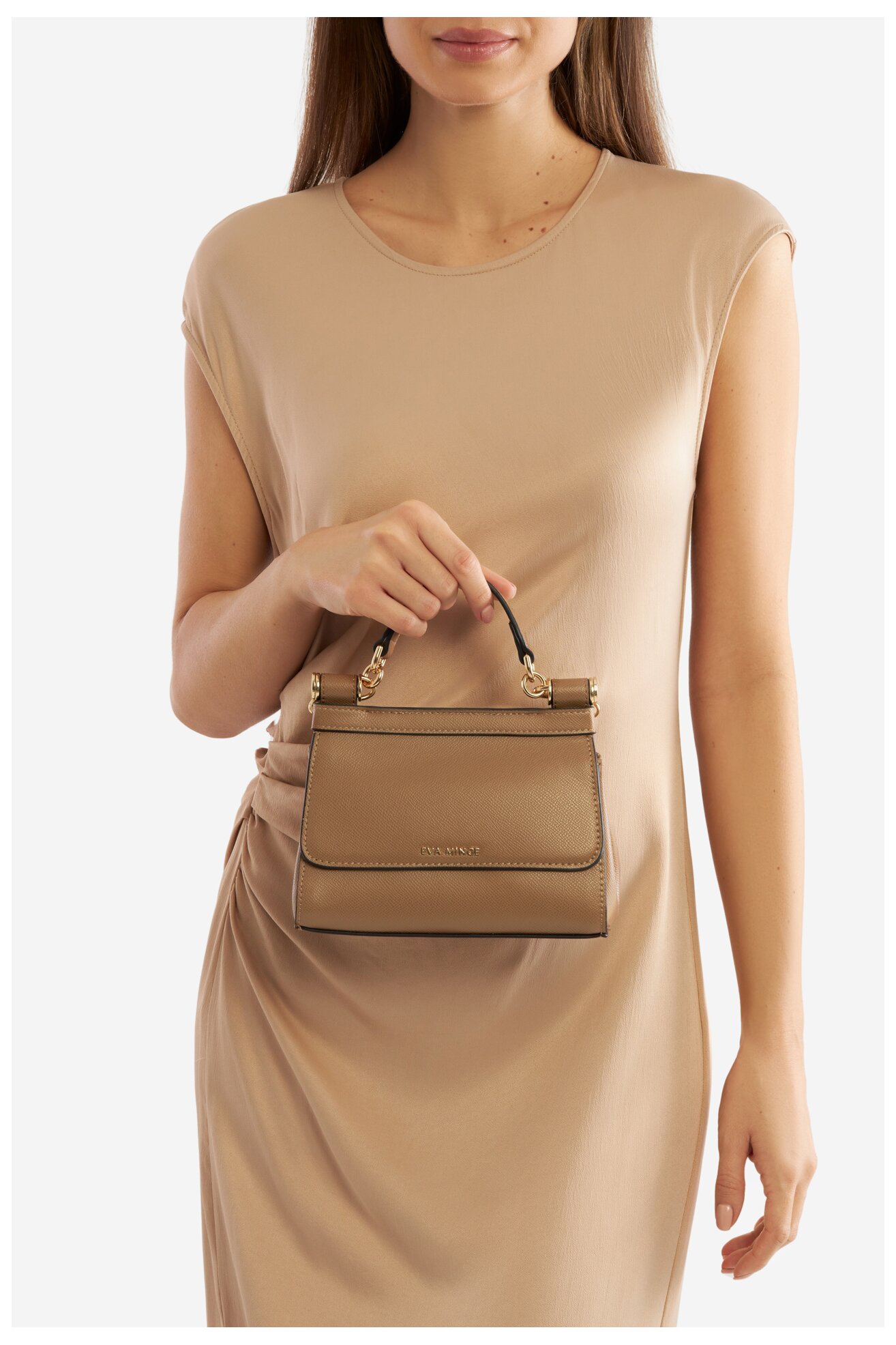 Сумка З Ремінцем EVA MINGE ACACJA-CS0377 СВІТЛО-БЕЖЕВИЙ