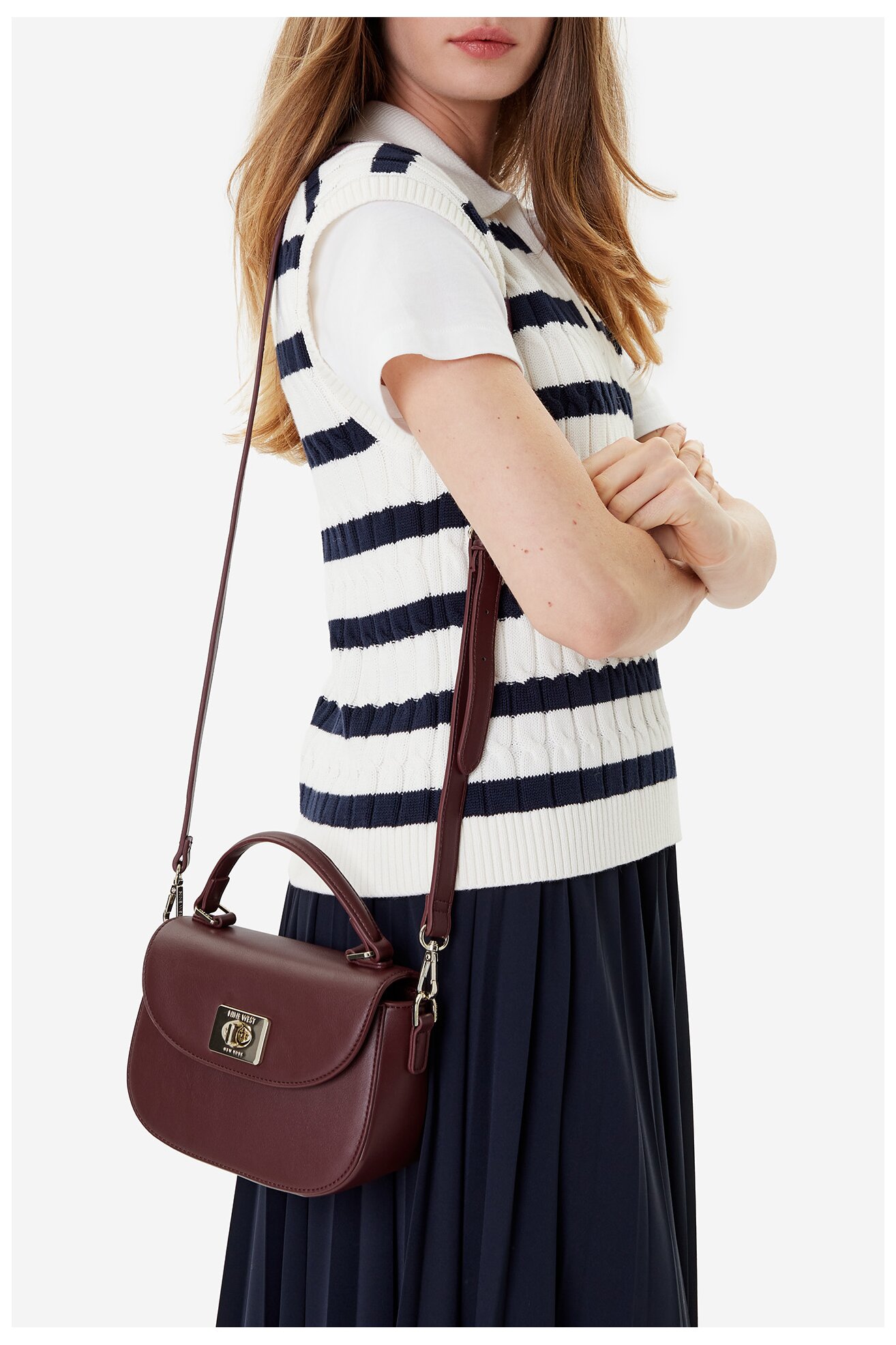 Kézitáska NINE WEST CEO-TENNESSEE-LDA8205 BORDÓ