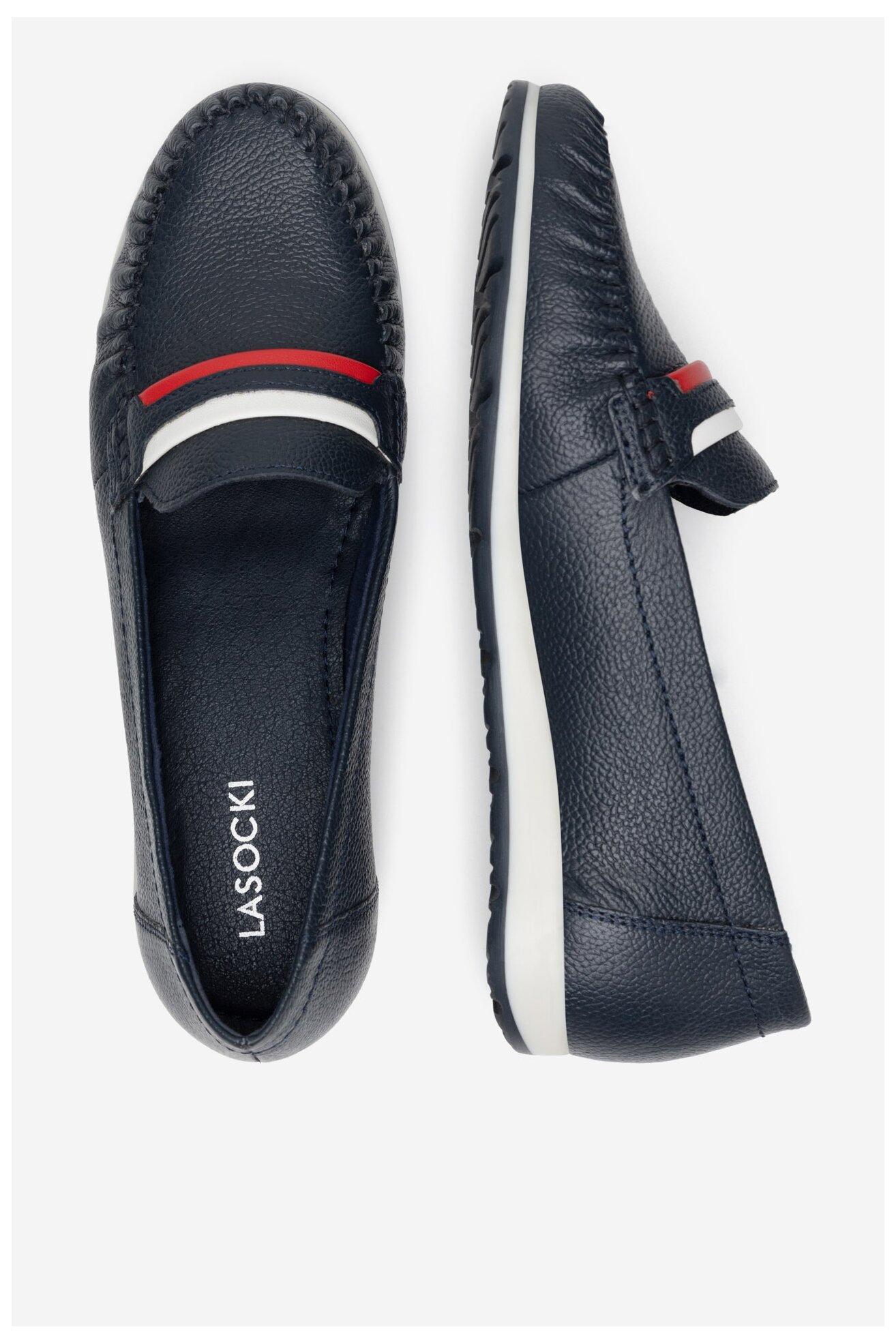 Mokasíny Lasocki WI16-FORTUNA-02 TMAVĚ MODRÁ