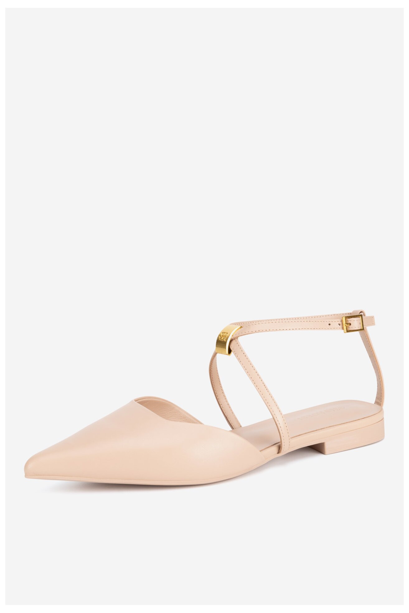 Baleriny Gino Rossi ALANA-SLT593-X8 Beżowy