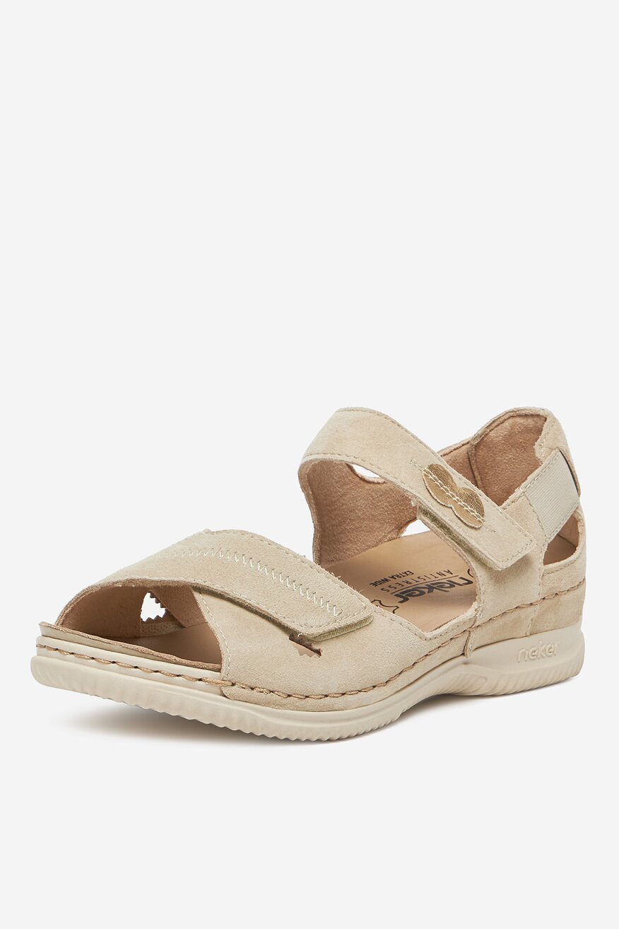 Rieker - Sandały zamszowe - 2230078422710