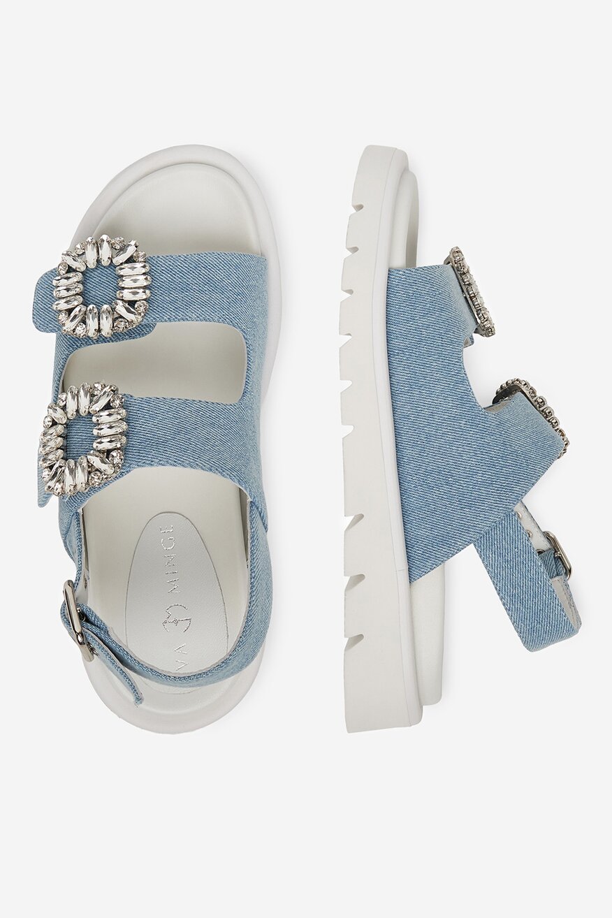 
                Сандалі EVA MINGE ДЖИНСОВИЙ - 5903698602486