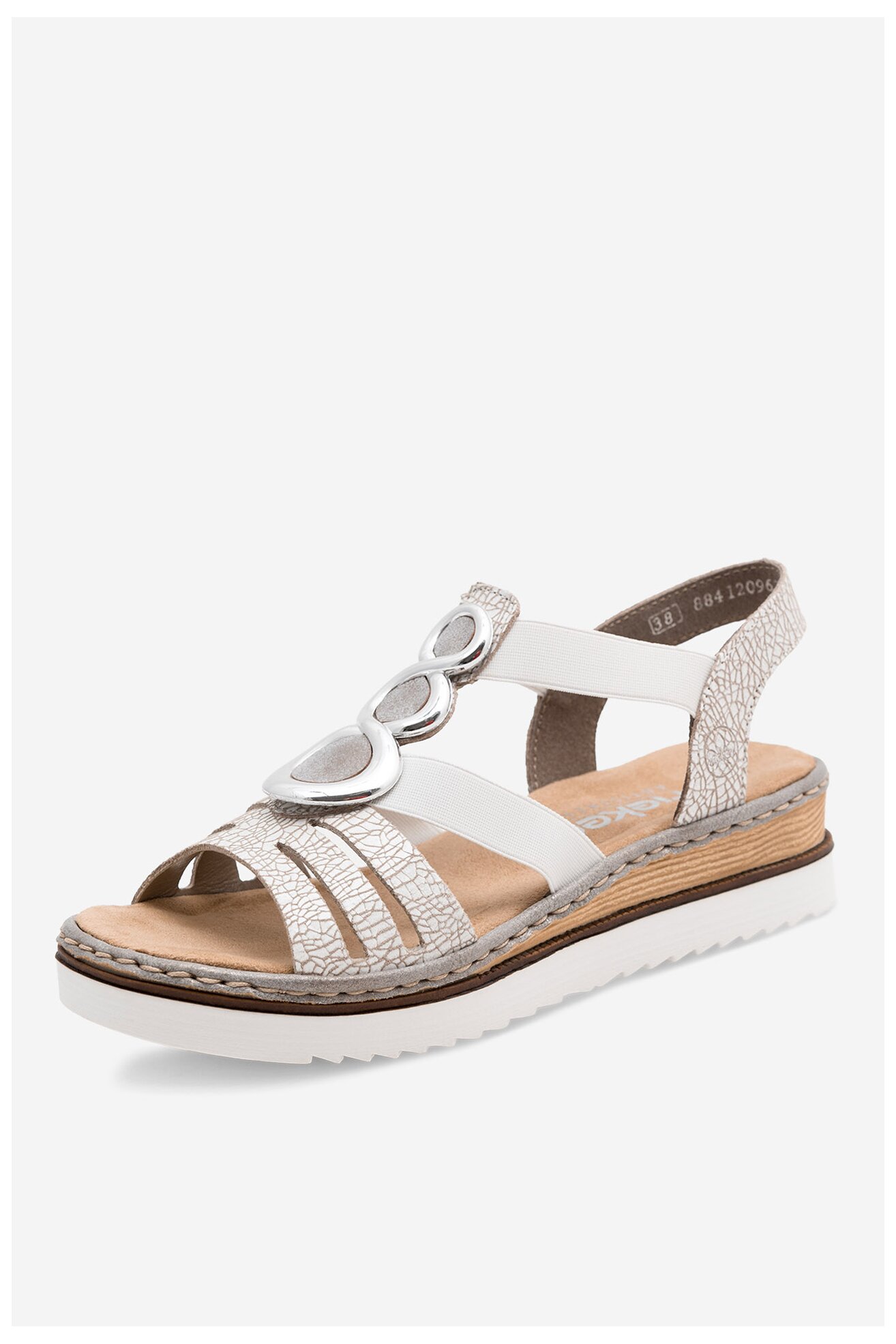 Sandały Rieker 679L4-80 Biały