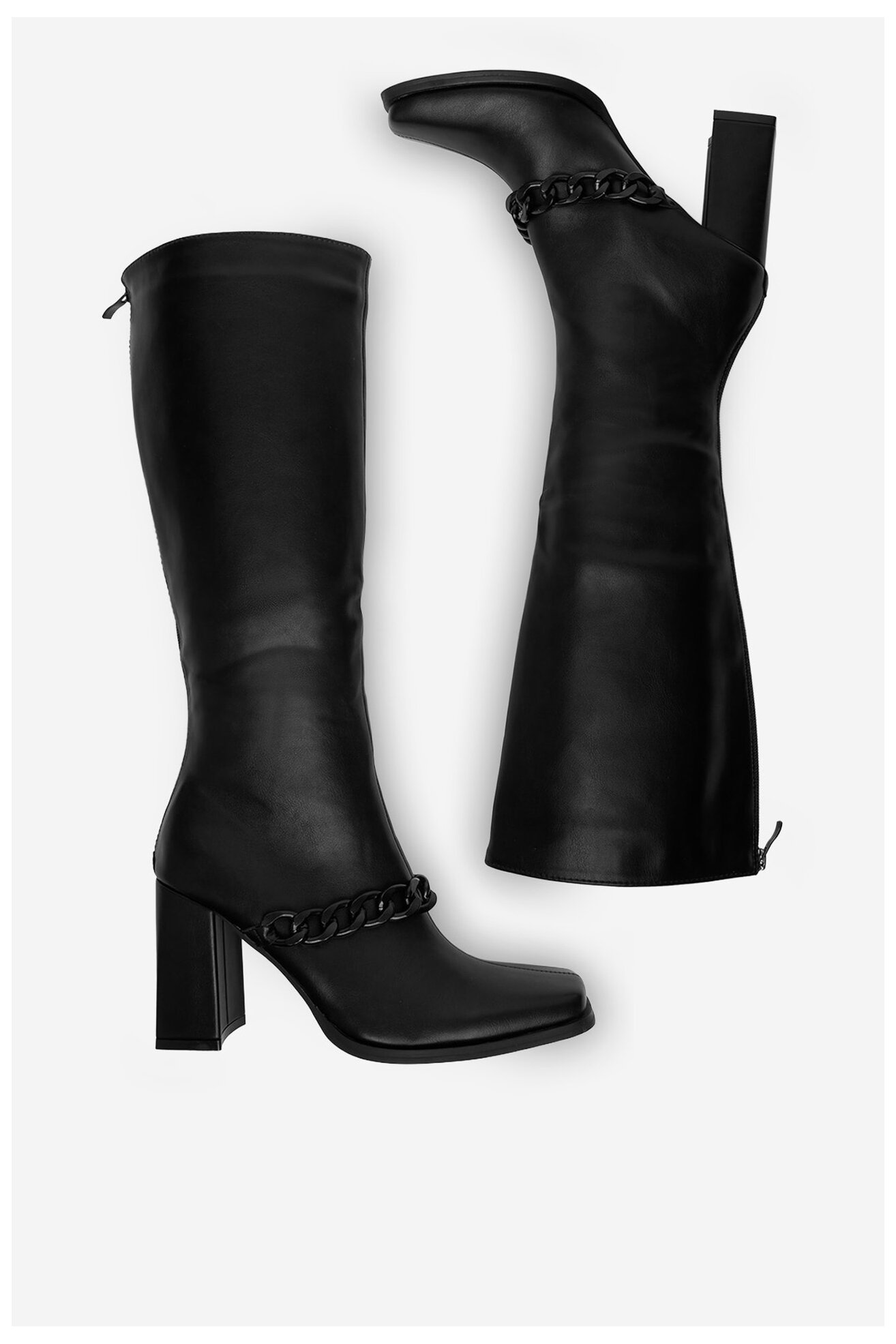 Csizma DeeZee 7366 3-BLACK PU FEKETE