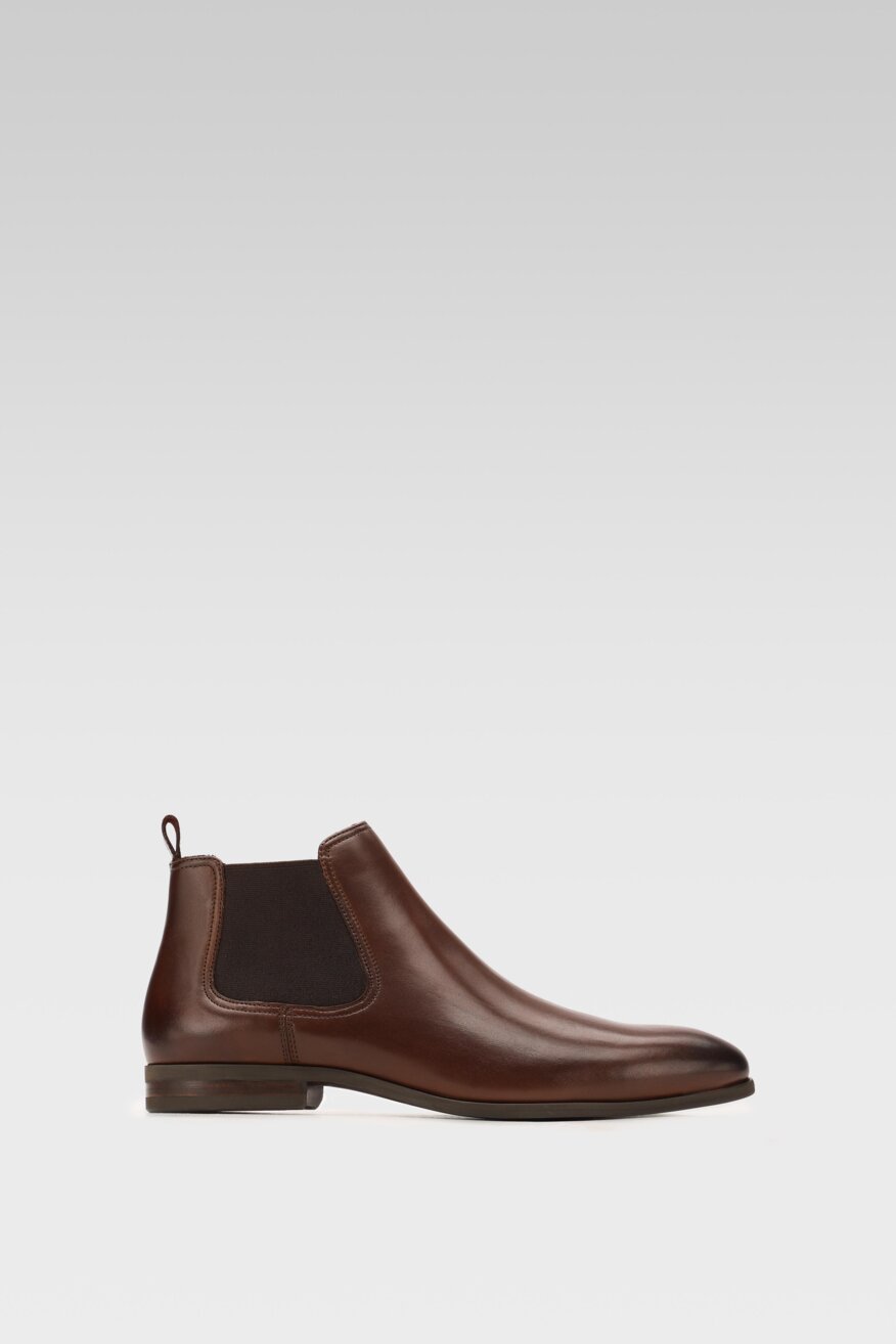 
                Lasocki - Skórzane botki brązowe - 5903698779089