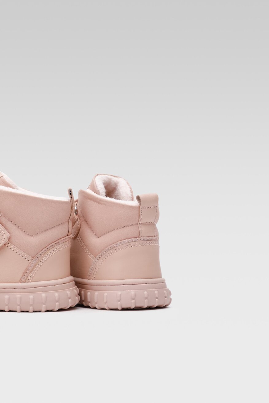 
                Lasocki Kids - Skórzane kozaki różowe - 5904248971830