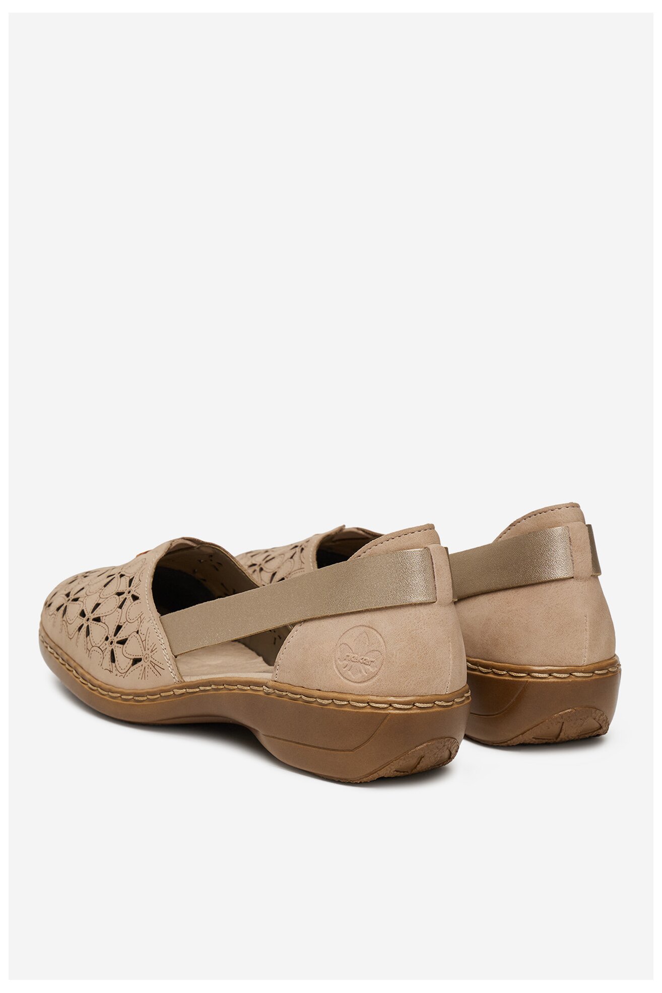 Baleriny Rieker 41356-60 Beżowy