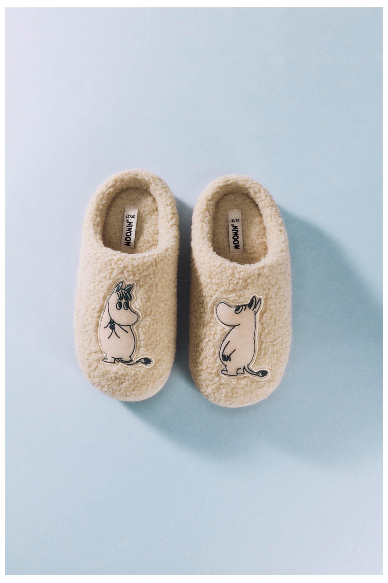 Kapcie MOOMIN AW24-234MMN Camel