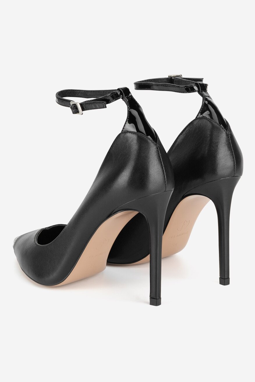 
                Pantofi cu toc EVA MINGE NEGRU - 5903698214443